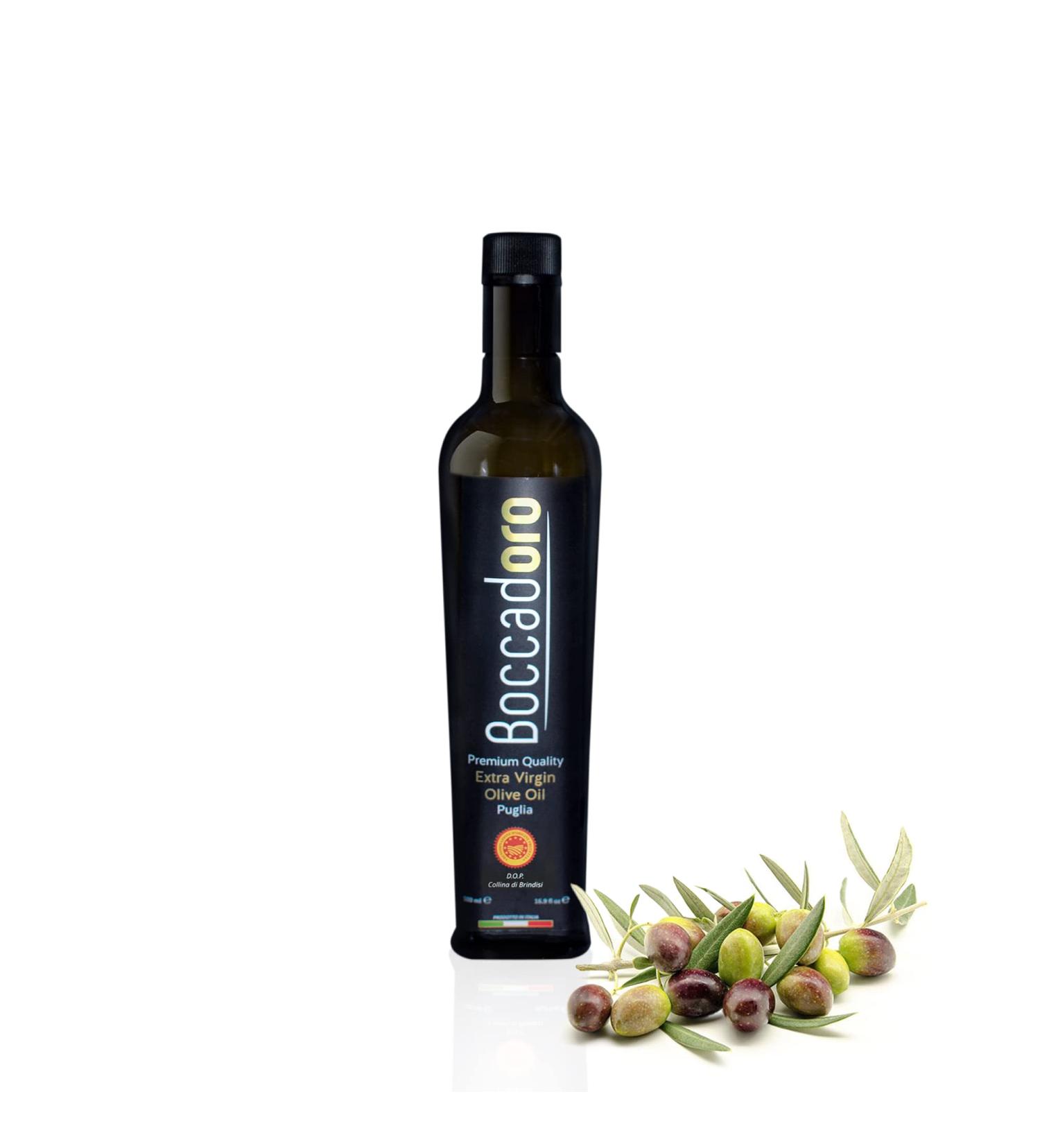 Boccadoro Premium Quality Extra Virgin Olive Oil - 500ml - Buy Online on GoSupps.com
