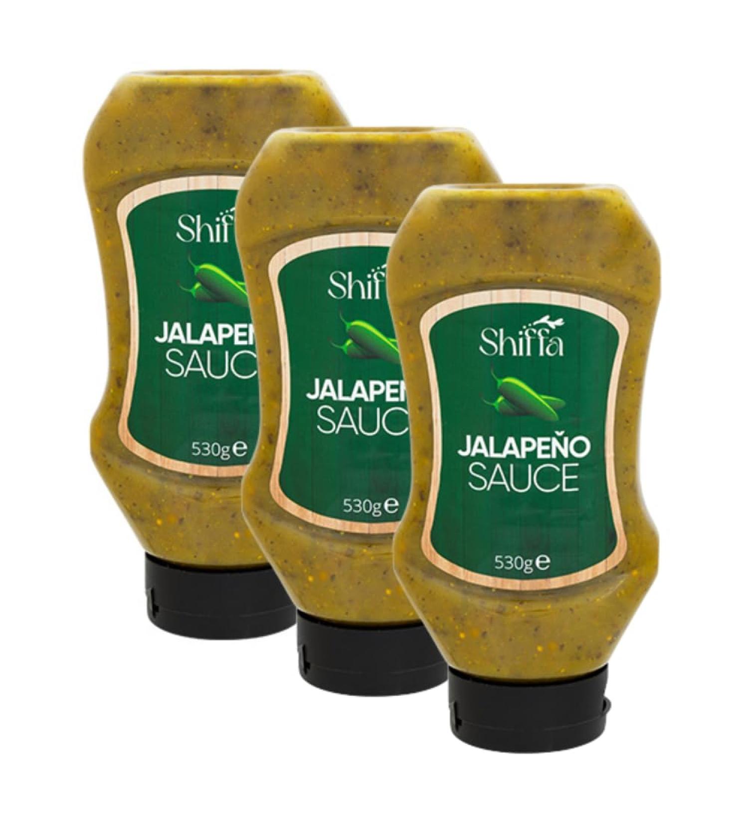 FabFinds Jalapeno Sauce New Jalapeno Kebab House Sauce for Burgers Pizza Chips Spreading 530gX3 Standard Green
