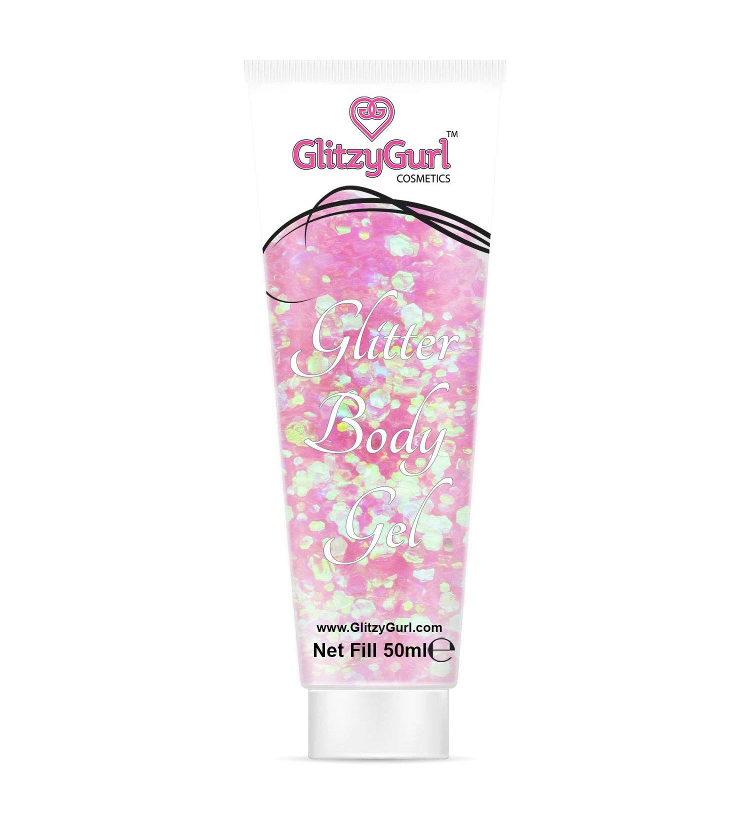 Holographic Glitter Face and Body Gel 50ml Cosmetic Glitter Body Glitter Hair Glitter Gel (CottonCandi)