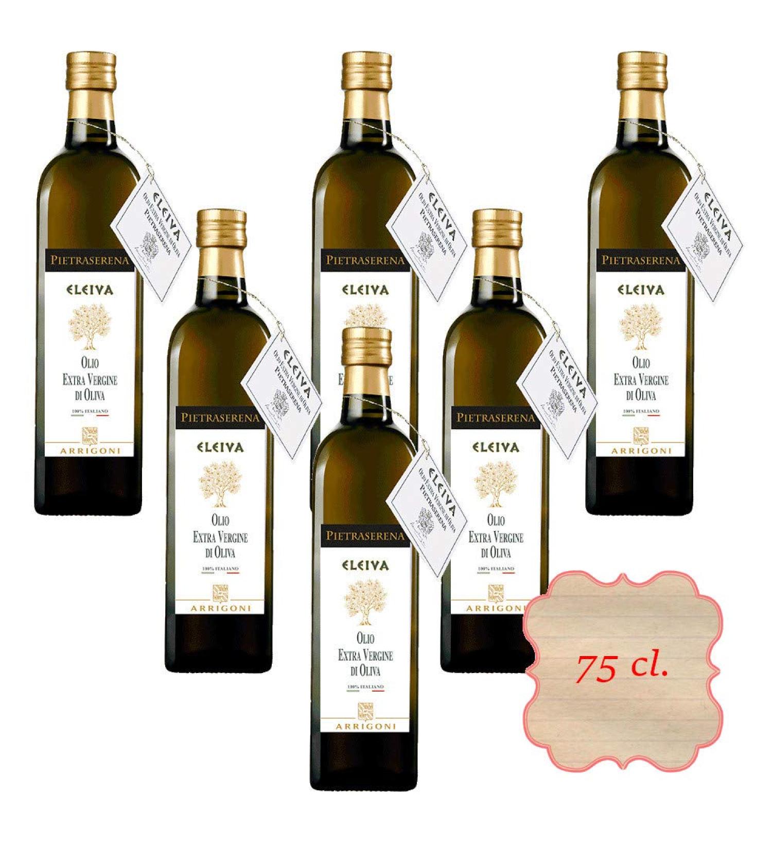 Pietraserena Eleiva Tenuta Pietraserena Extra Virgin Olive Oil - Italian E.V.O. Extra Virgin Olive Oil (6 bottles 75 cl.)