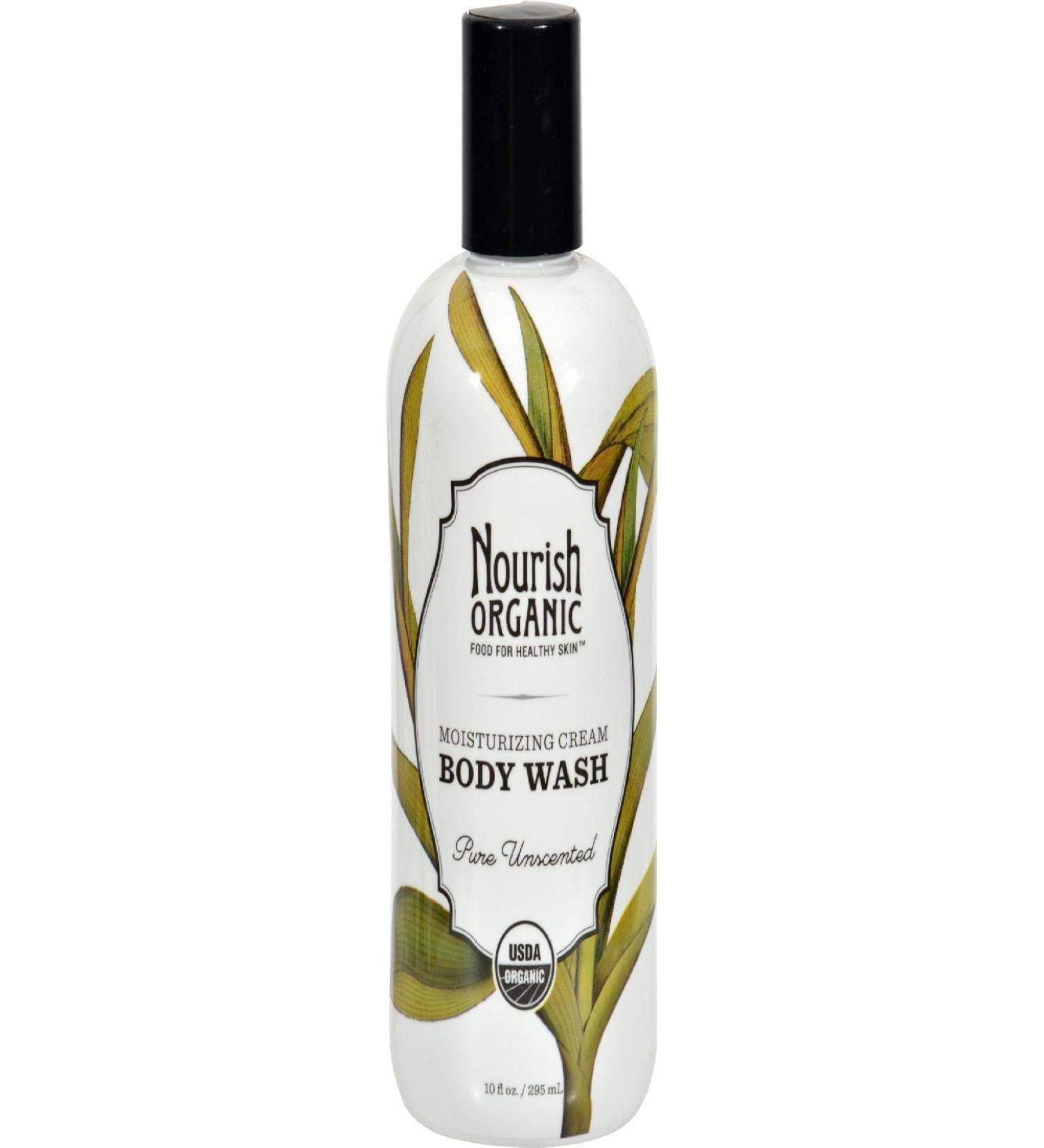 Nourish Organic Unscented Moisturizing Cream Body Wash | GMO-Free Cruelty Free Organic | 10oz - Buy Online on GoSupps.com