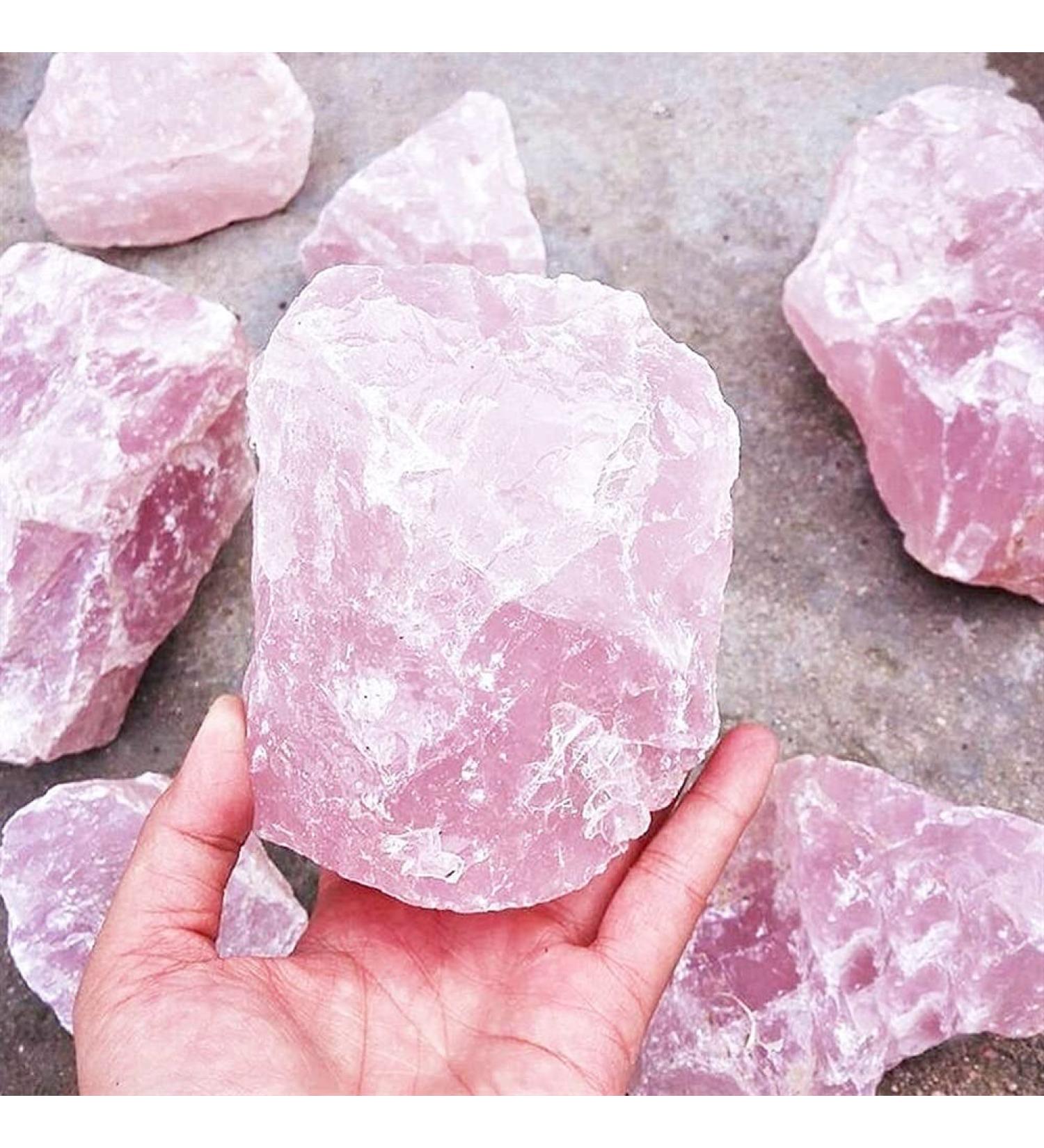 200gNatural Raw Pink Rose Quartz Crystal Rough Stone Specimen Crystal Love Natural Stones and Minerals Fish Tank Stone Crystal Decorations FZUGEDRLI - Buy Online on GoSupps.com