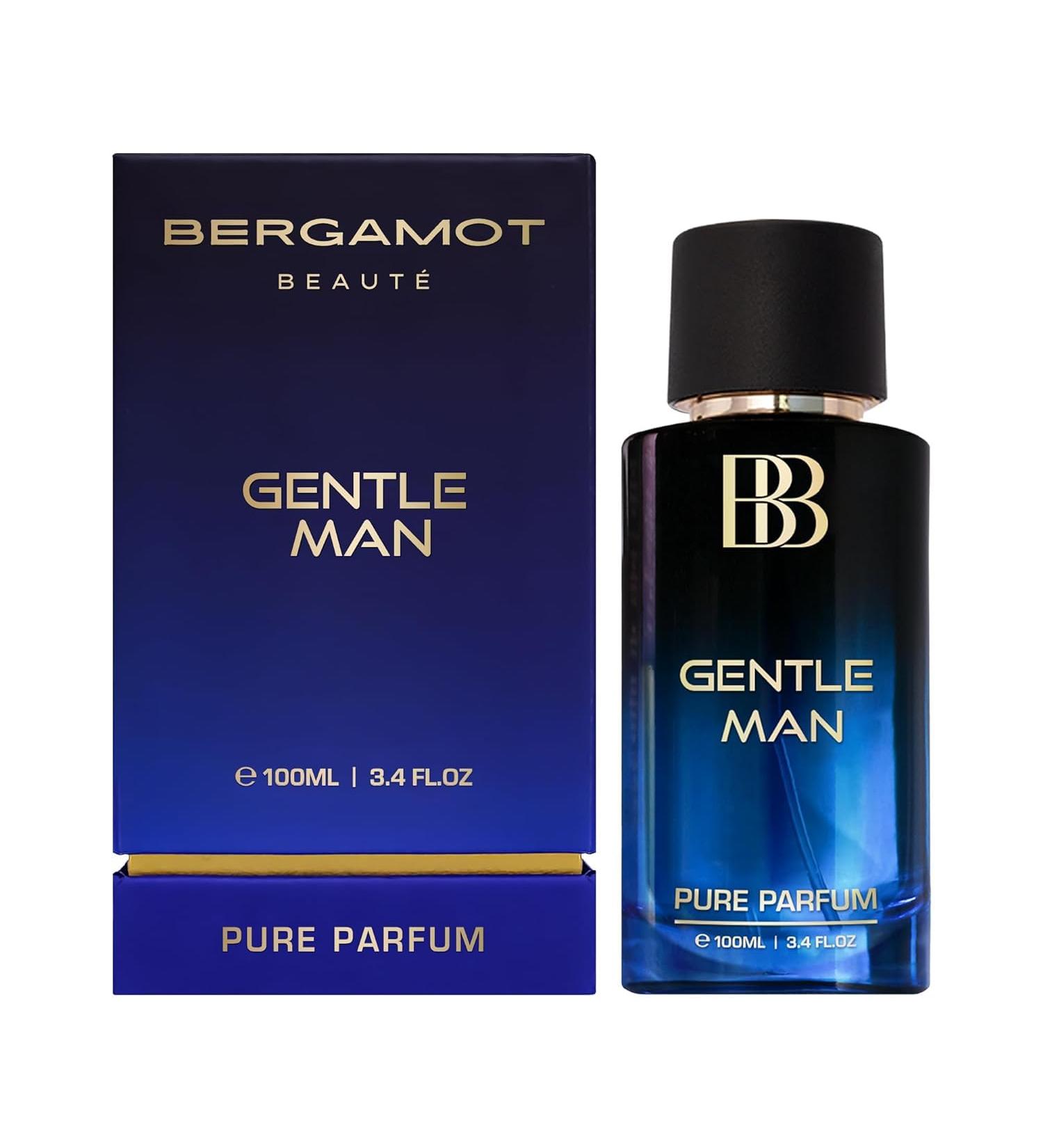 Ber'gamot GENTLE MAN Aquatic Pure Parfum For Men | Bergamot Musk & Vanilla | 12+Hrs Long Lasting Perfume for Men | 100ML (3.38 Fl Oz) - Buy Online on GoSupps.com