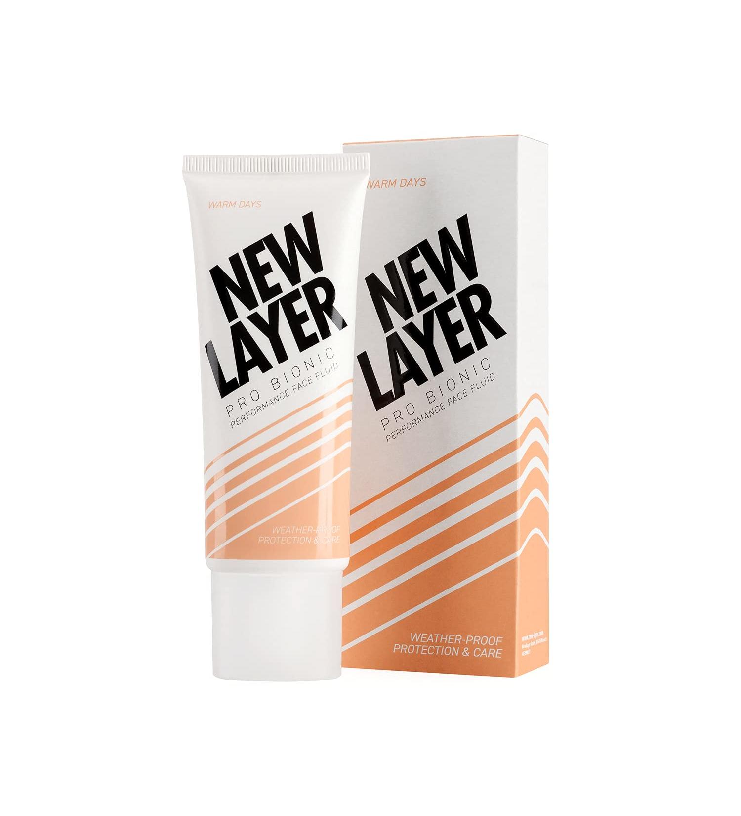  New Layer NEW LAYER Pro Bionic Facial Fluid | SPF 20 | Biological Hyaluronic Acid | Pro-Vitamin D | Probiotic Complex | Ectoin protects against blue light and fine dust | Vegan | Climate Neutral (75ml) - Buy Online on GoSupps.com