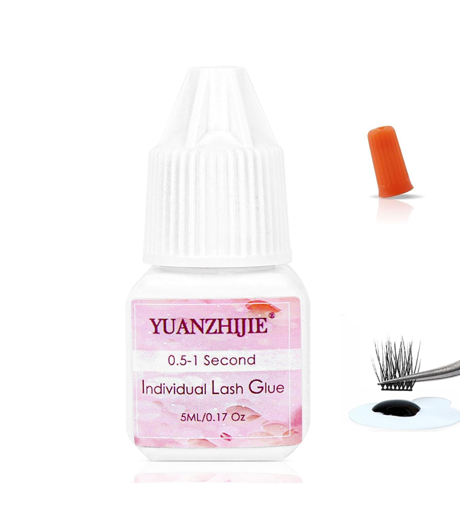 Buy 5ML Sensitive Cluster Lash Glue - Fast Drying Waterproof Black Eyelash Extension Adhesive for DIY Lash Extensions - Buy Online on GoSupps.com
