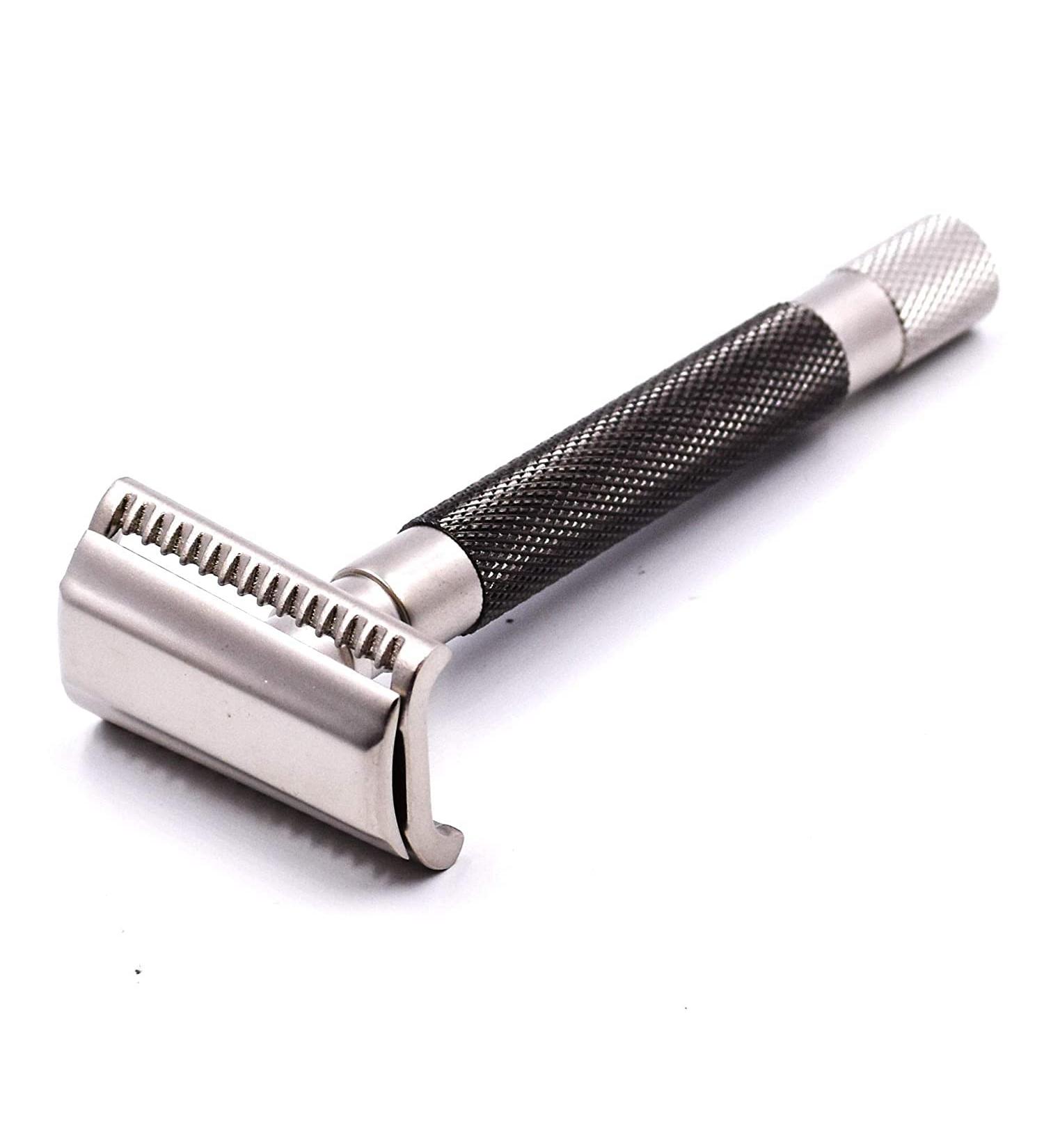 Buy Parkers Semi Slant Safety Razor & 5 Premium Double Edge Blades - Graphite | International Shipping Available - Buy Online on GoSupps.com