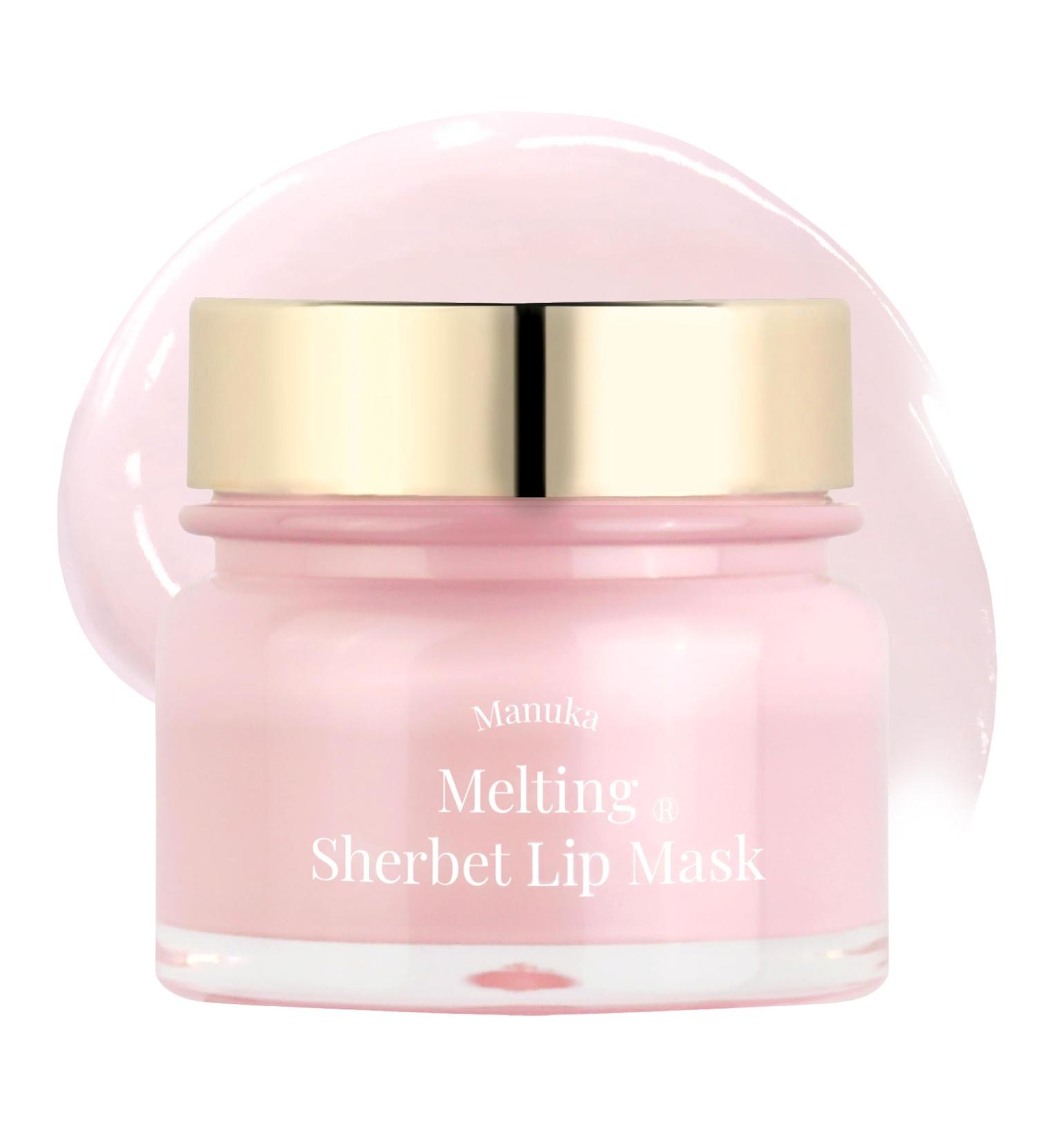 FORENCOS Melting Sherbet Lip Mask Overnight Treatment with Manuka Honey Olive Oil & Vitamin E Sleeping Mask & Repair Moisturizer for Dry Cracked Lips Nourishing Care 0.7 oz - Buy Online on GoSupps.com