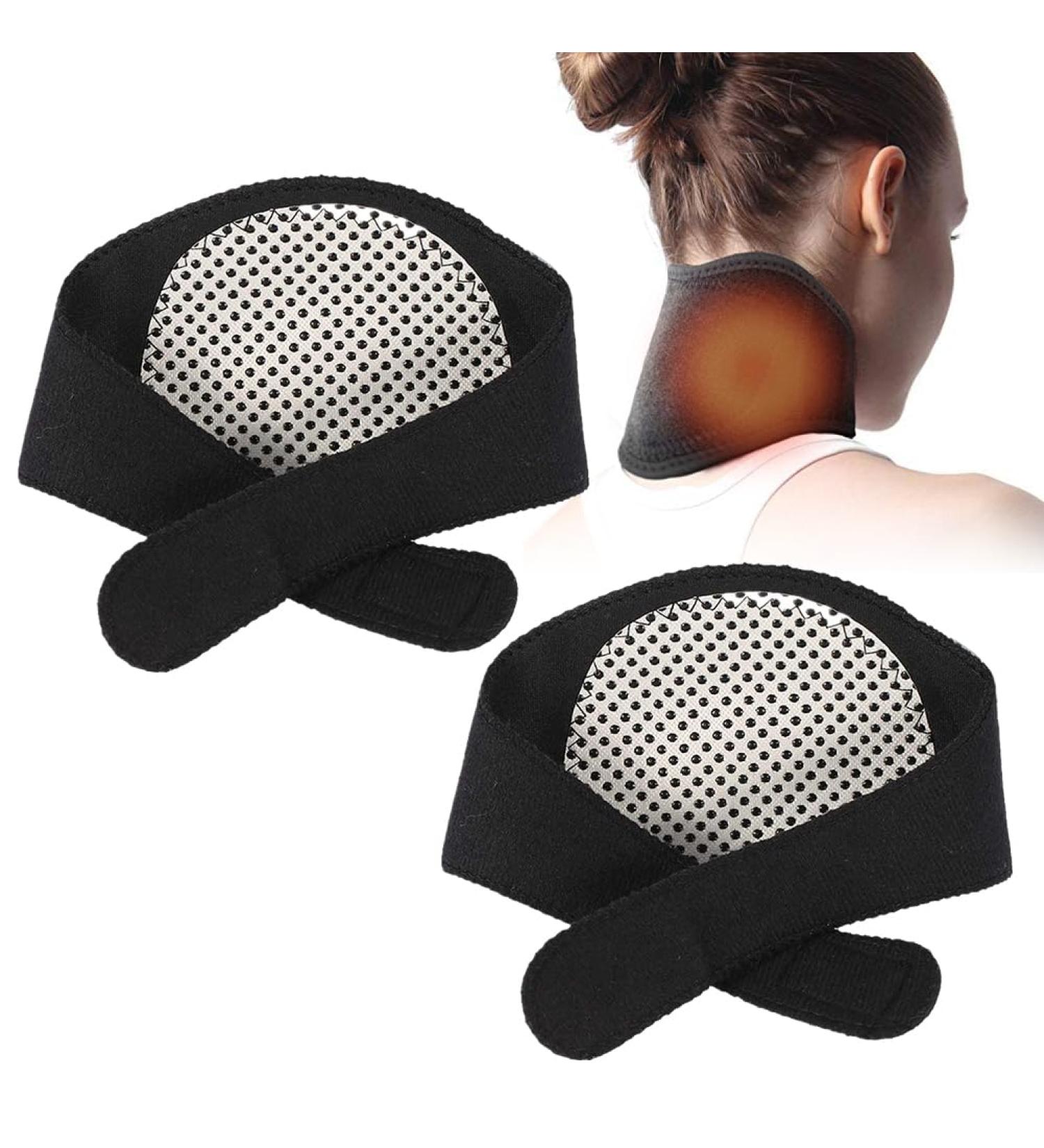 Self-Warming Neck Warmer for Pain Relief | Cervical Support Bandage - 2 PCs | Ideal for Headaches & Muscle Pain - Buy Online on GoSupps.com