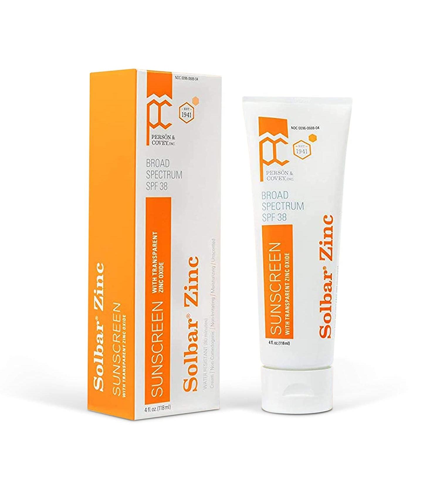 Solbar Zinc Sun Protection Cream SPF 38 4 oz - Pack of 4 | Broad Spectrum UVA/UVB Protection - Buy Online on GoSupps.com
