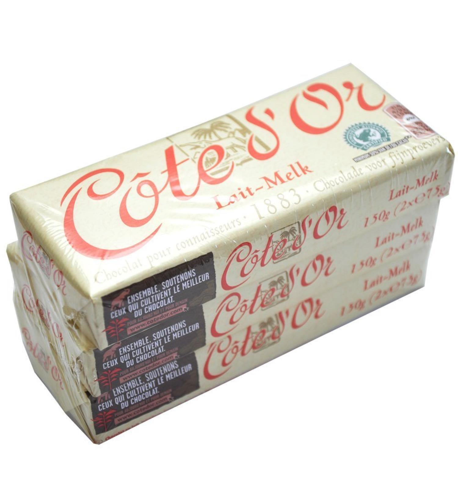 Cote d'Or Milk Chocolate (33% Cacao) Premium Belgian Chocolate 5.3 Oz (Pack of 3) - Buy Online on GoSupps.com