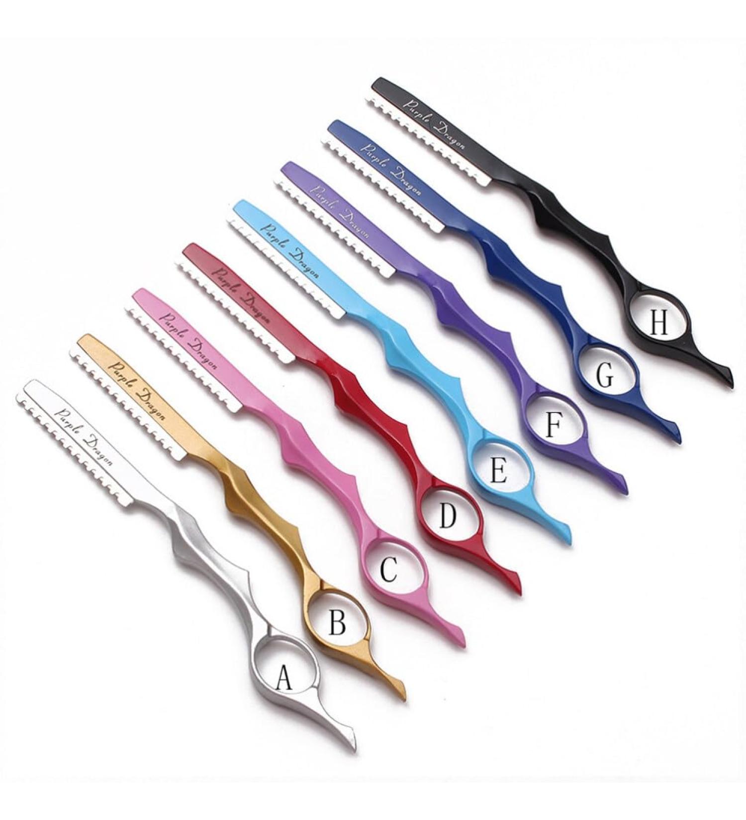 Minkissy 1 set 11 pieces of razor for hair haircuts razor razor salon home diy hair cutting ridge hairdresser thinning razor handwear for men barber man scrub paint