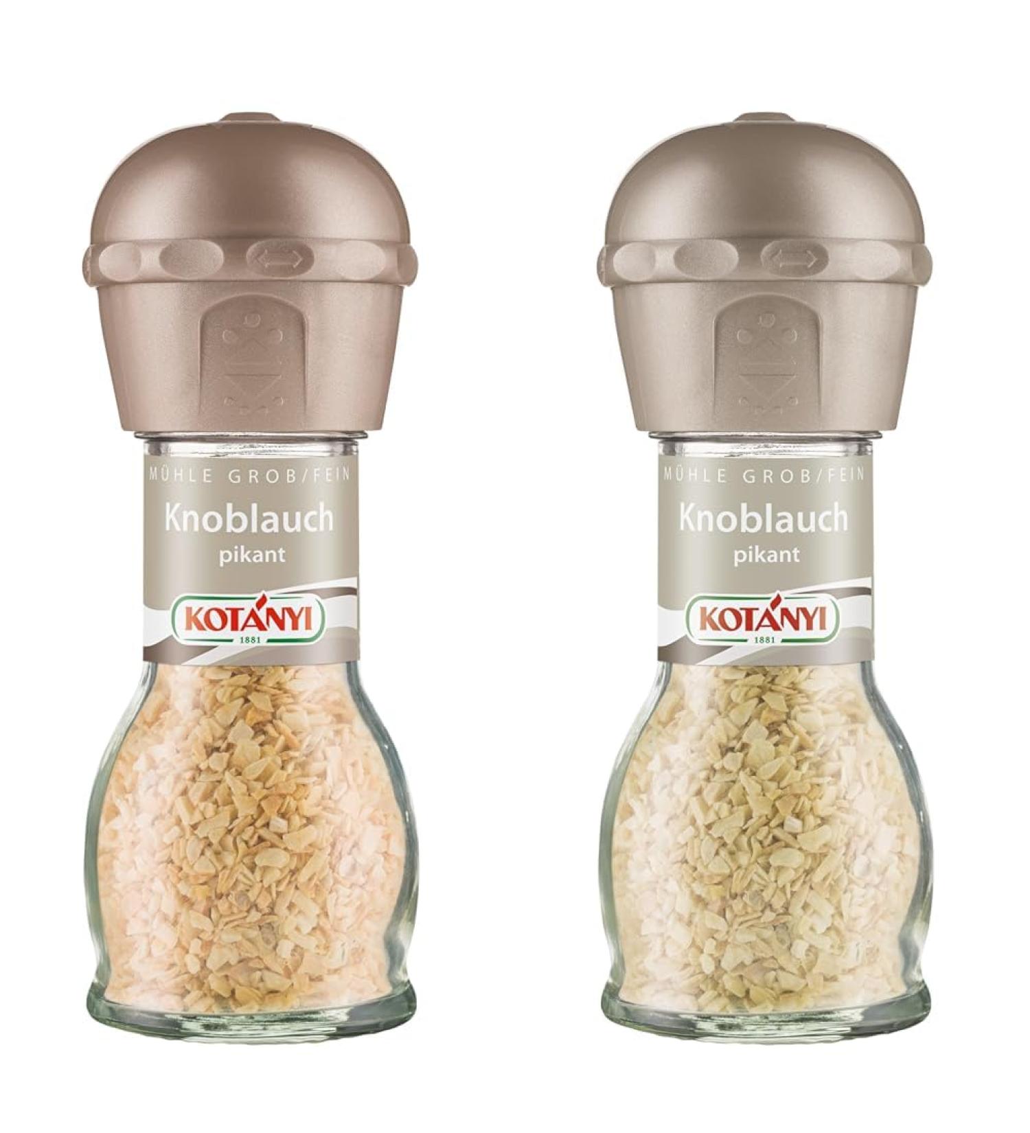 Kotanyi Garlic Mill Spicy - Pack of 2 (48g Each) | Buy Internationally - Premium Quality Seasoning - Buy Online on GoSupps.com