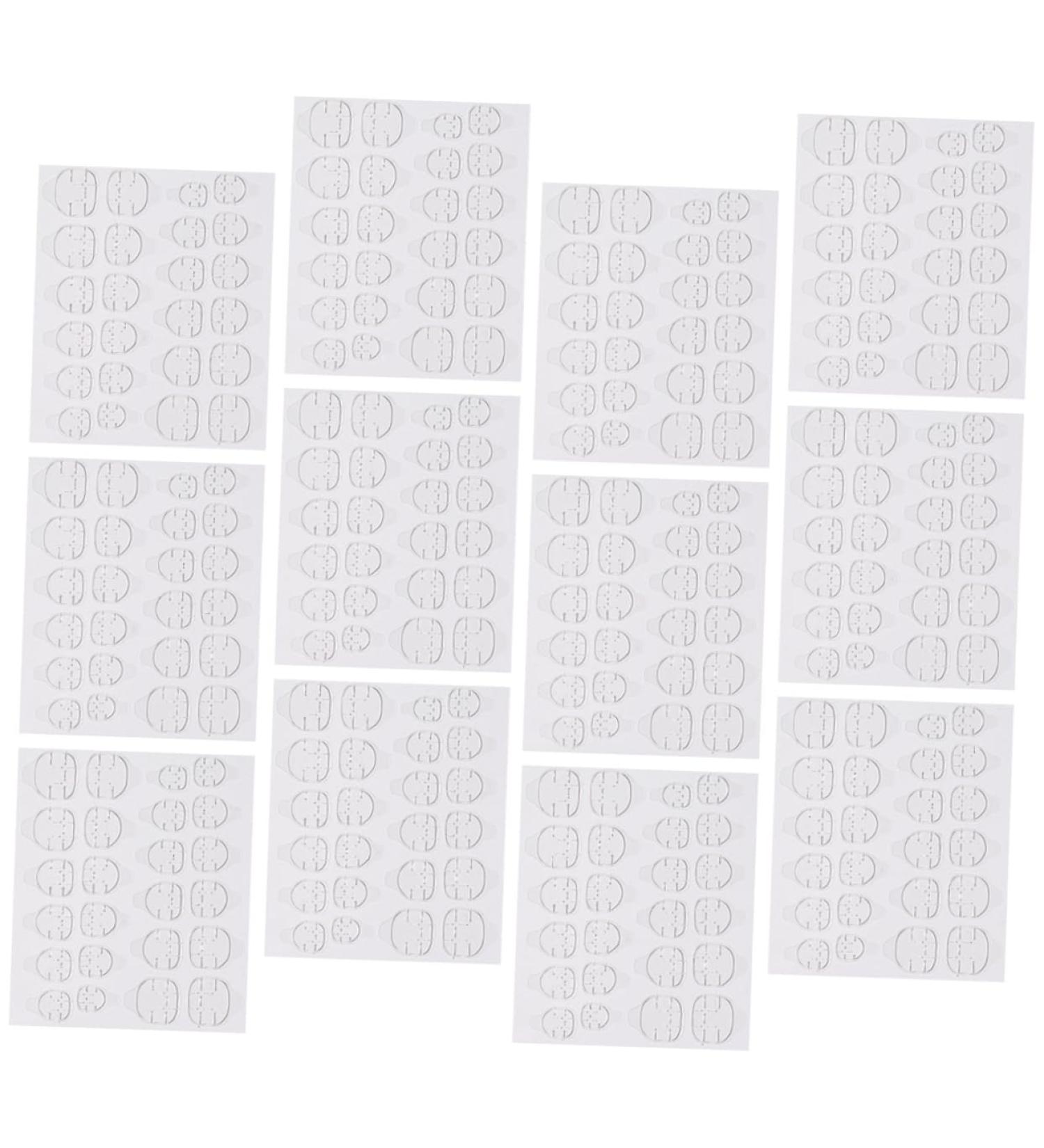 Ipetboom 20 Sheets Double Sided Adhesive Nail Stickers Nail Gel Nail Art Stickers Labels Press on Nails Sticky Tabs Glue Nail Sticky Tabs for Nails Plastic Nail Piece High Viscosity - Buy Online on GoSupps.com