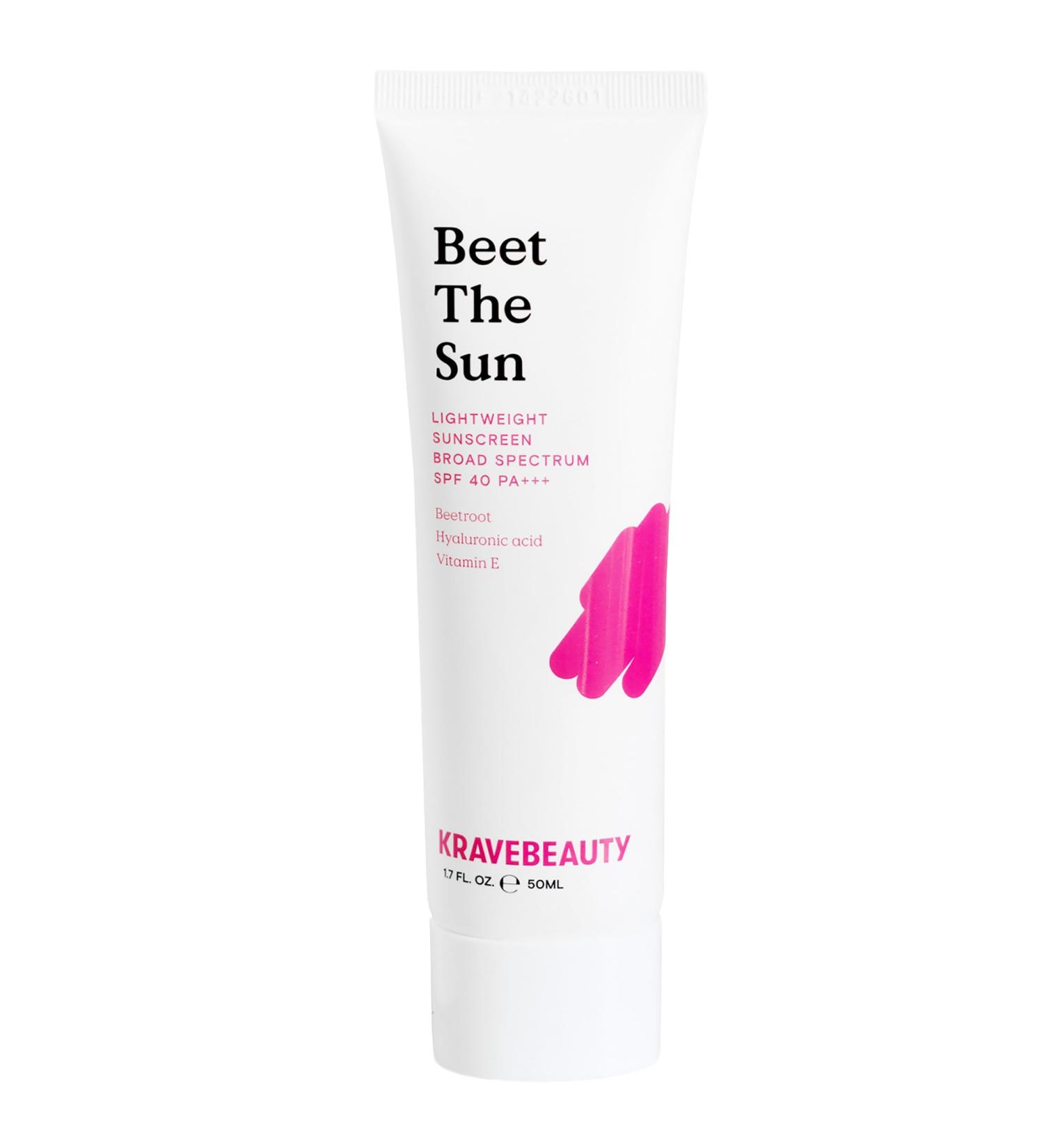 KraveBeauty Beet The Sun SPF 40 Korean-Inspired Daily Broad Spectrum Sunscreen Non-Greasy Chemical SPF No White Cast Vegan & Cruelty-Free 1.7 fl oz 1.7 Fl Oz (Pack of 1) - Buy Online on GoSupps.com
