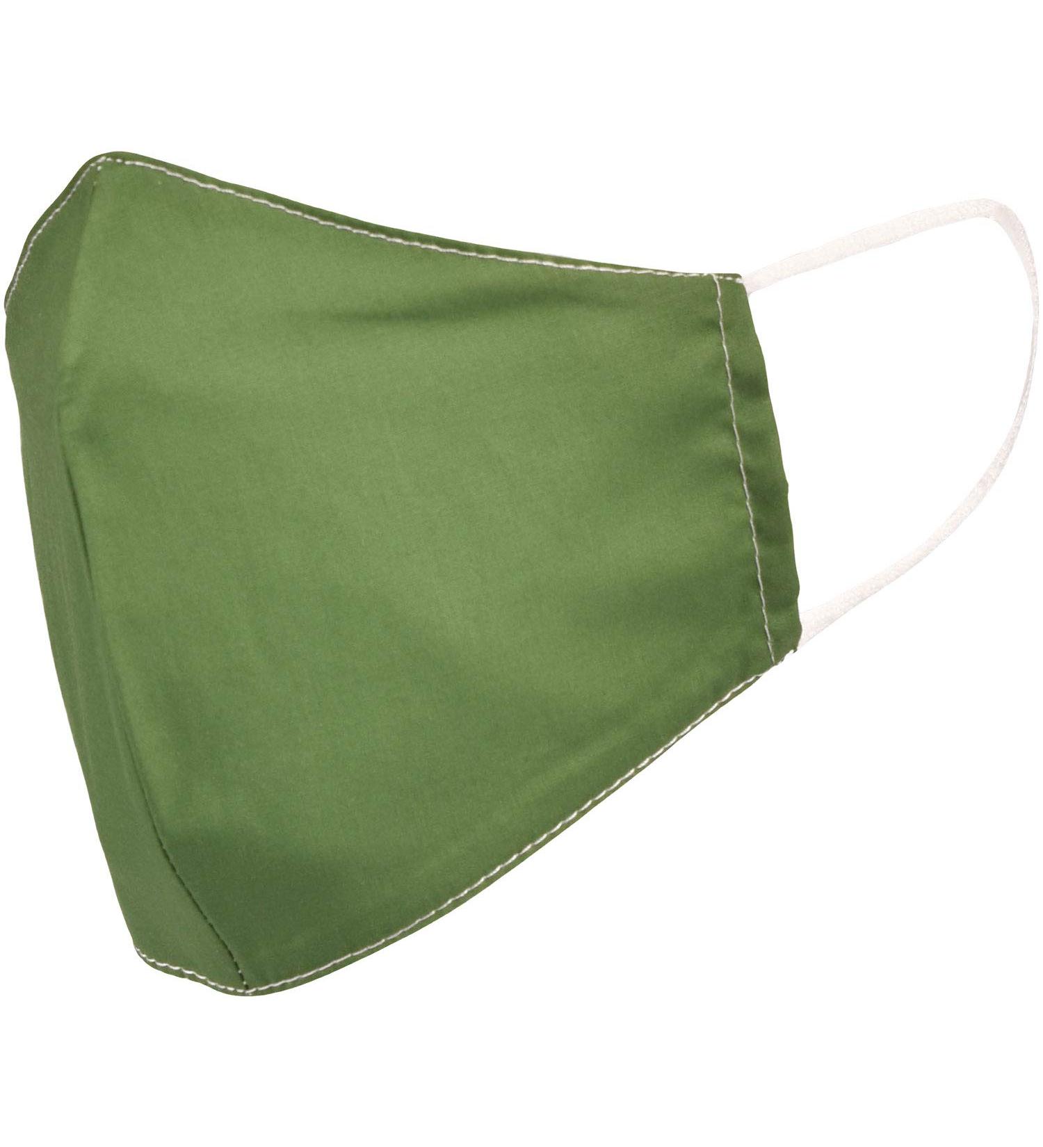styleBREAKER Unisex Cotton Fabric Mask - Double Layer Reusable Washable Community Mask in Green - International Shipping Available - Buy Online on GoSupps.com