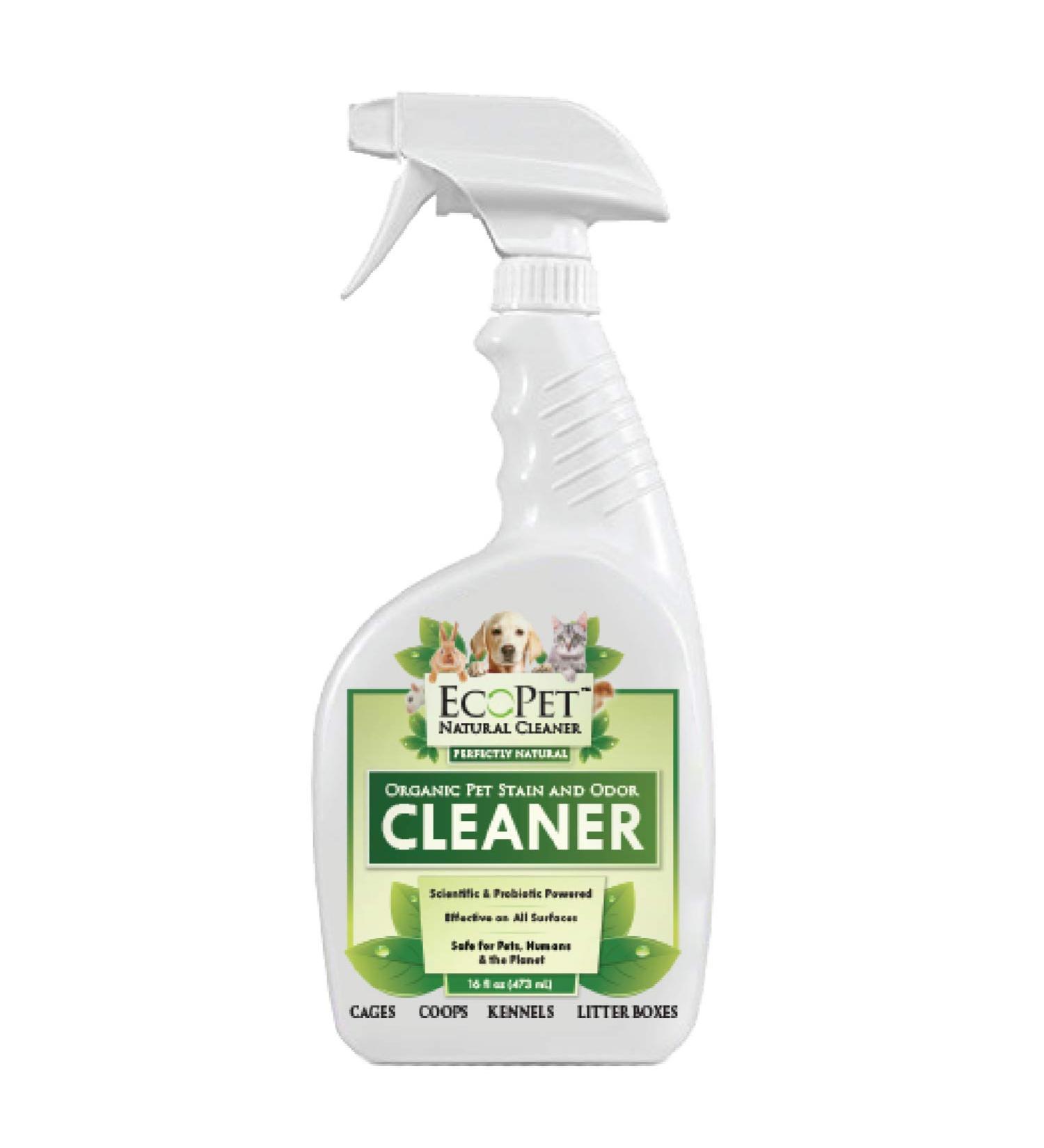 EcoPet All Natural Pet Odor and Stain Remover - Probiotic Powered Multi-Surface Cleaner - 16 oz Trigger Spray - Buy Online on GoSupps.com