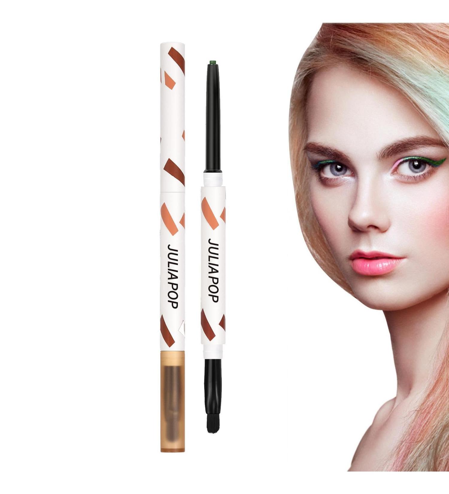 Eyeshadow Stick Cream Gel Texture with Brush for Eyeshadow and Eyeliner - Long Lasting Eye Liner Quick Drying Eye Pencil Halloween Rowces Mint Green - Buy Online on GoSupps.com