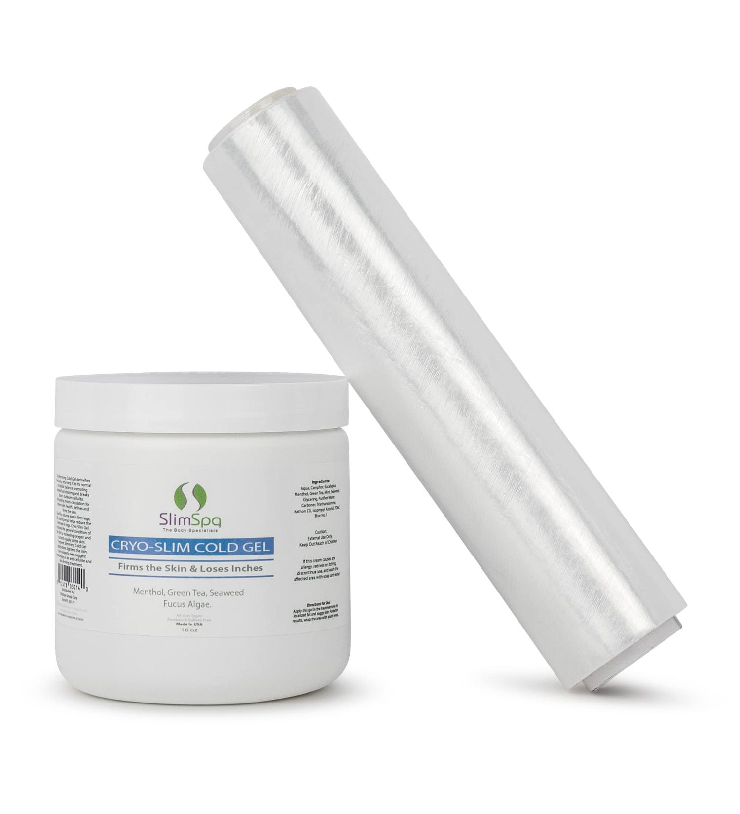 ILIOS SlimSpa Cryo-Slim Cold Gel Wrap - Skin Firming & Tightening Solution - Targets Cellulite on Tummy, Legs & Butt - Promotes Fluid Drainage - 16oz - Buy Online on GoSupps.com