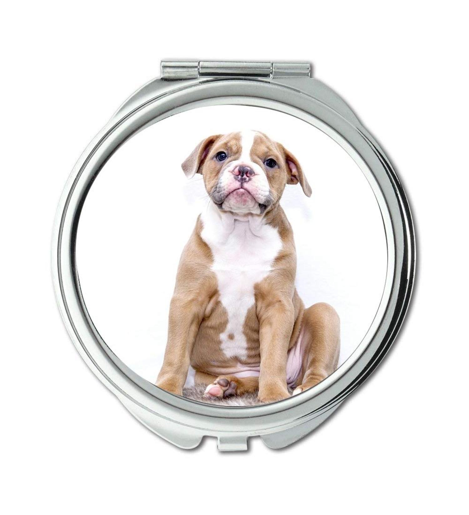 Mirror makeup mirror Puppy Bulldog Dog Sweet Pet Pocket Mirror portable mirror - Buy Online on GoSupps.com