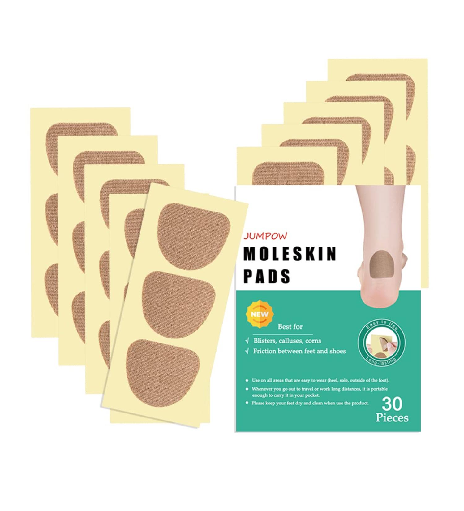 Moleskin Tape for Feet Blisters - 10 Sheets | Blister Prevention & Protection Pads - Buy Online on GoSupps.com