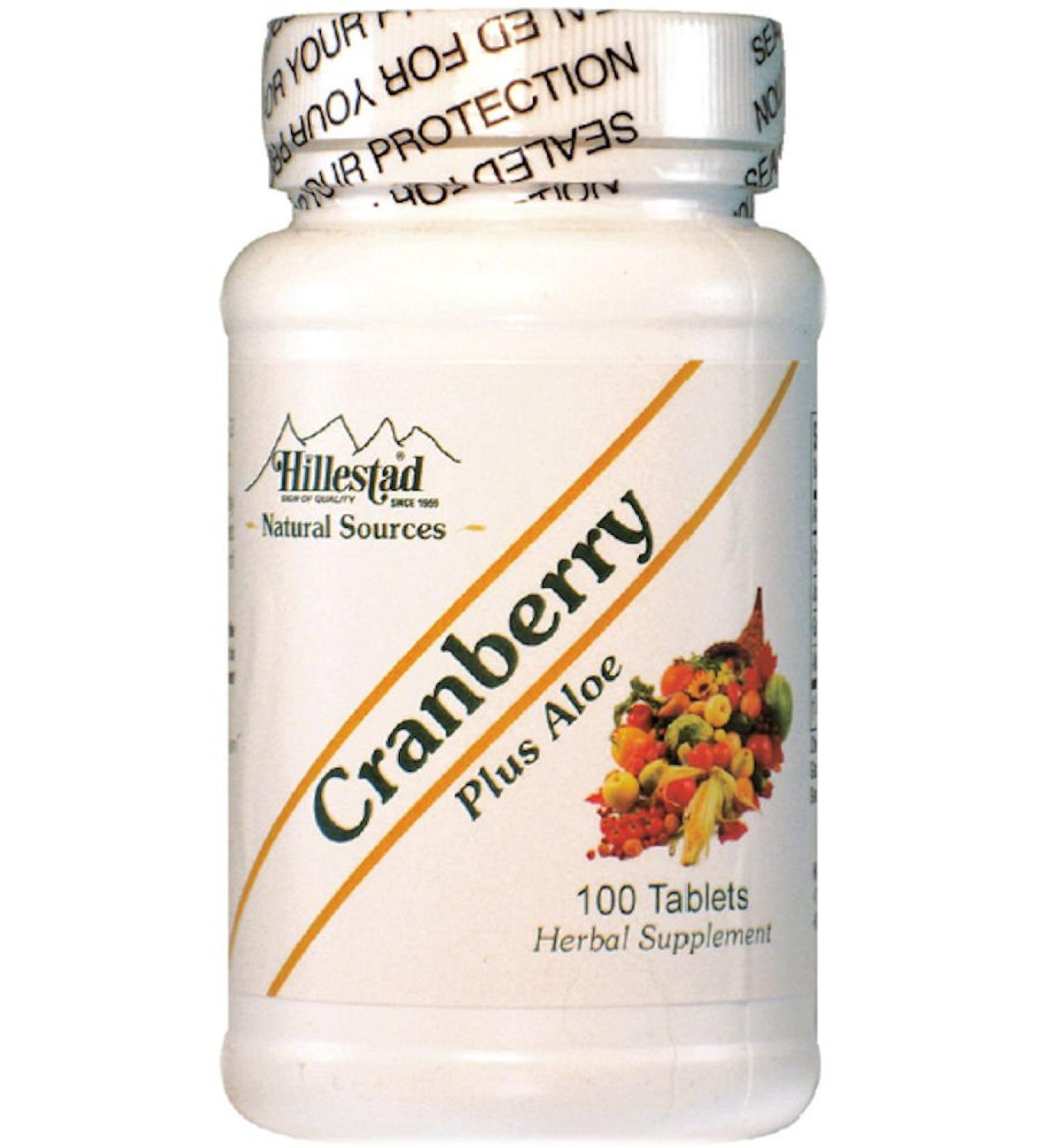 Hillestad Pharmaceuticals - Cranberry Plus Aloe - 100 Tablets