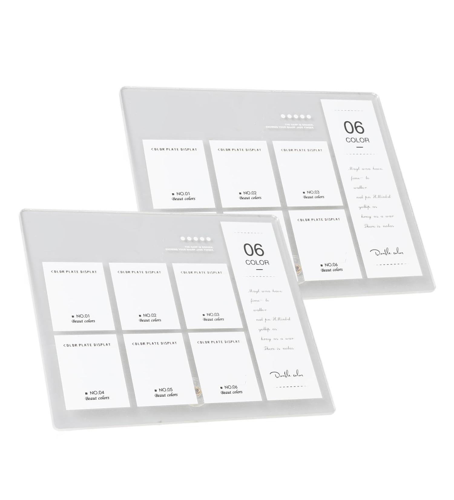 6 Color Acrylic Nail Art Display Board Sample Stand Holder for Nail Art Design with Perfect Presentation - Buy Online on GoSupps.com