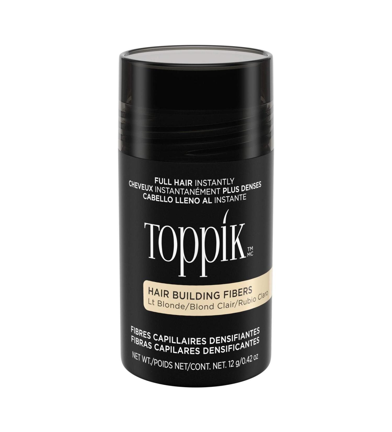 Toppik Hair Building Fibers 12g Fill In Fine or Thinning Hair Instantly Thicker Fuller Looking Hair 9 Shades for Men & Women Light Blonde - Buy Online on GoSupps.com
