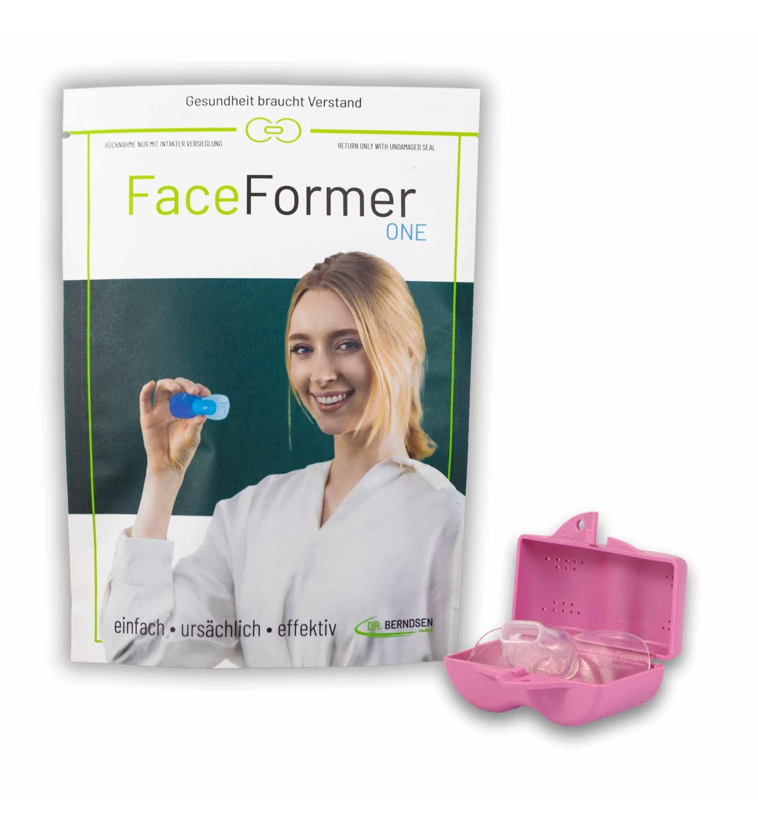 Faceformer One Clear | Free Training App for Sleep Disorders CMD Teeth Grinding & Snoring | Original Dr. Berndsen - Pastel Pink - Buy Online on GoSupps.com