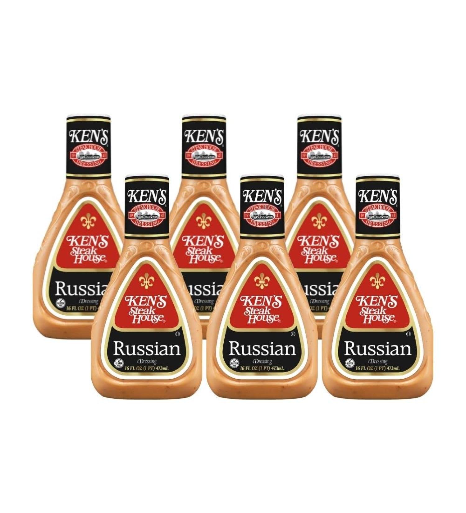 Ken's Steak House Russian Dressing 16oz - Authentic & Flavorful Dressing - Buy Online on GoSupps.com