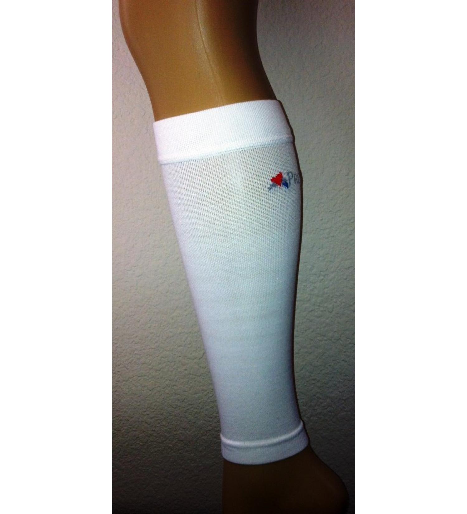 Buy Compression Calf Sleeve - White/White - X-Large | Improve Performance & Recovery | International Shipping Available - Buy Online on GoSupps.com