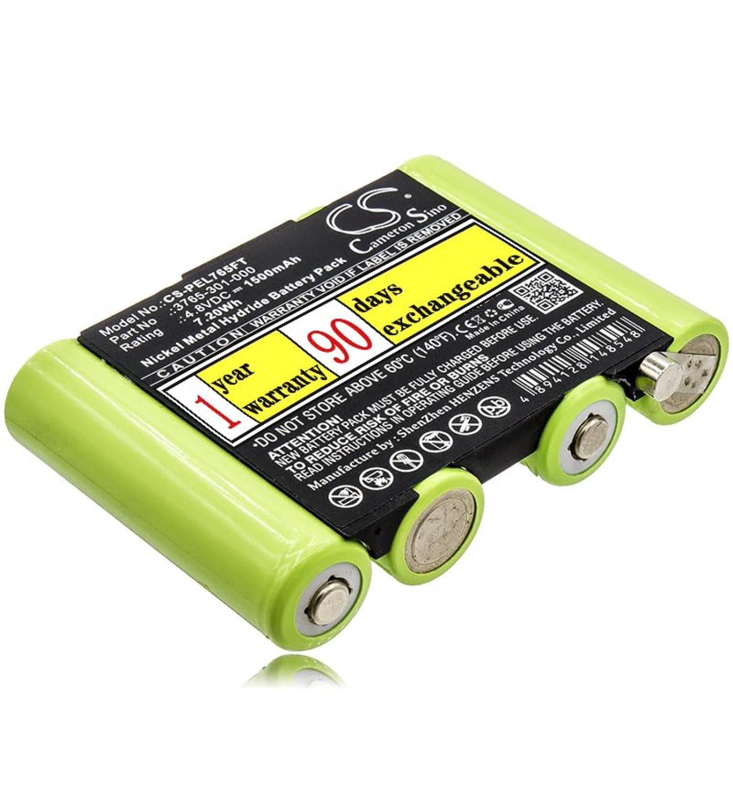High-Performance 4.8V 3765-301-000 Replacement Battery for Pelican 3715Z0 LED ATEX 2015 & 3765 Right Angle Lights - 1500mAh - Buy Online on GoSupps.com