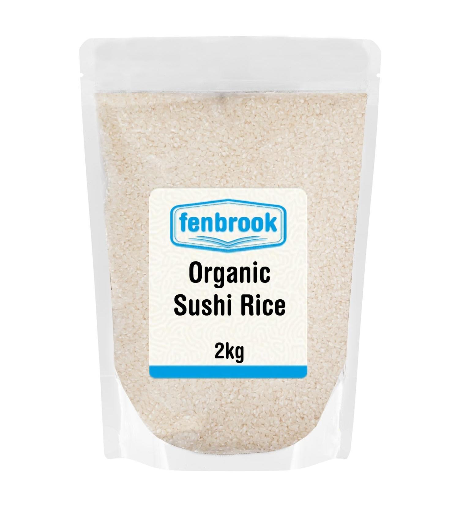 Organic Sushi Rice 2kg | Certified Organic by Fenbrook Organic - Buy Online on GoSupps.com