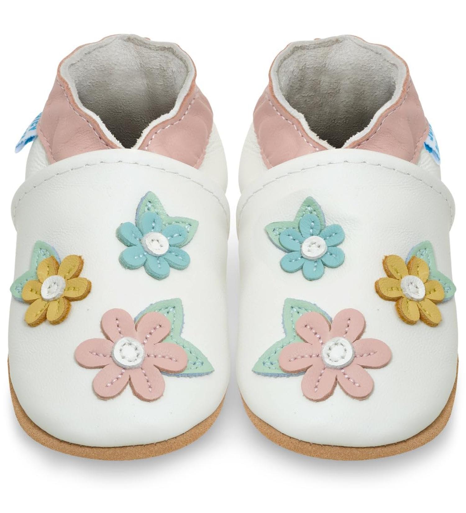 Spring Blossoms Soft Sole Baby Shoes | Leather Toddler Shoes 12-18 Months - Buy Online on GoSupps.com