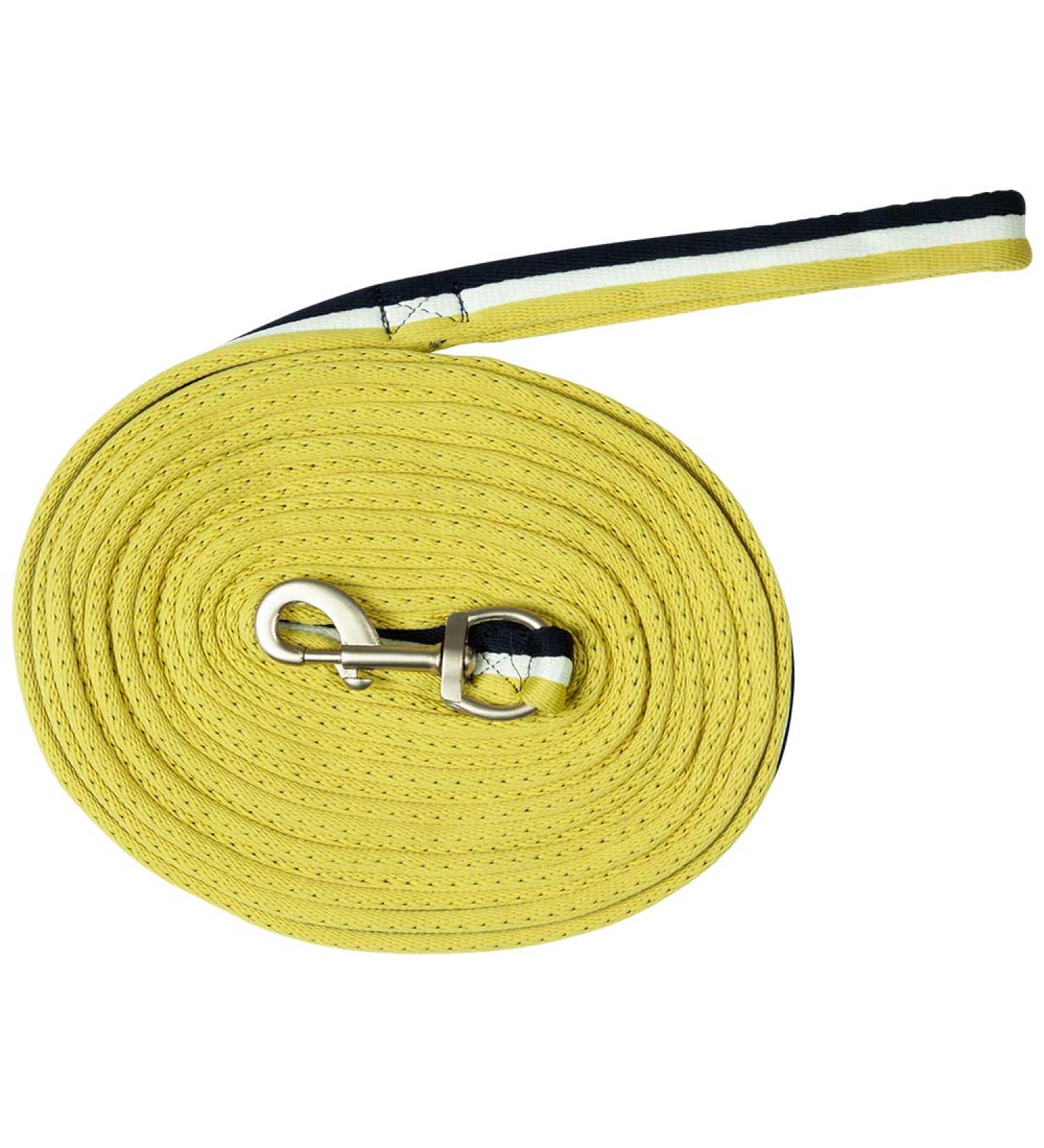 Pfiff 101196 Softlunge - 8.20m Lunge Line with Swivel Snap Hook | Blue-White-Lime - Premium Quality for Equestrian Training - International Shipping - Buy Online on GoSupps.com