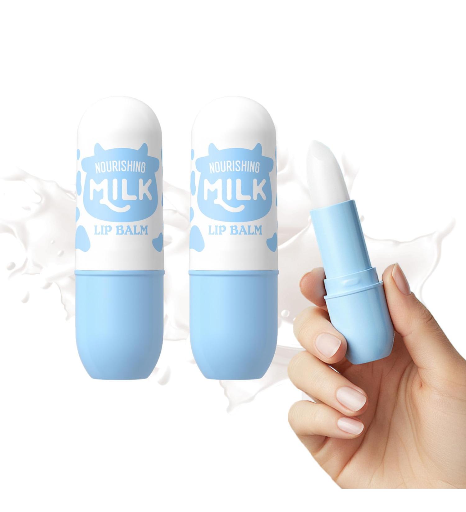 3 Pcs Ultra Hydrating Lip Balm With Milk - Moisturizing & Nourishing Lip Balms & Moisturizers for Men & Women Chapstick Bulk for Hydrates & Softens Dry Cracked Lips Reduce Fine Lines Adds Shine - Buy Online on GoSupps.com