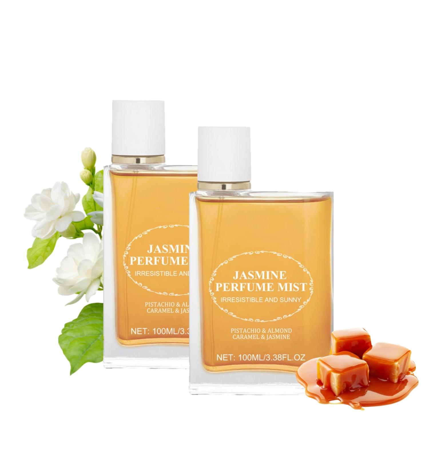 Brazilian Fragrance Jasmine & Caramel Scents Brazilian Perfume Mist for Women Hair & Body Fragrance Eau de Toilette Perfume for Women (2pc) - Buy Online on GoSupps.com
