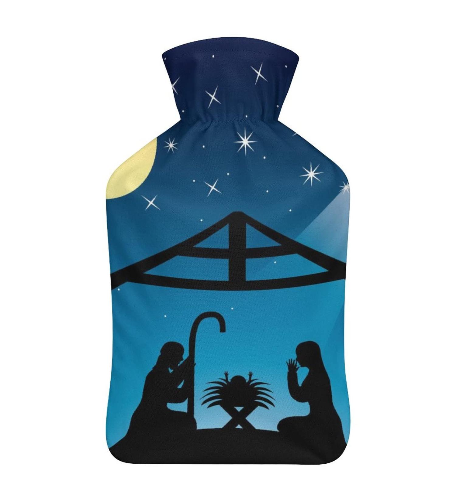 Prayer Hot Water Bottle with Plush Cover - Hand Warmer for Adults & Children | 26.5x15.3cm - Ideal for Comfort & Relief | International Shipping Available - Buy Online on GoSupps.com