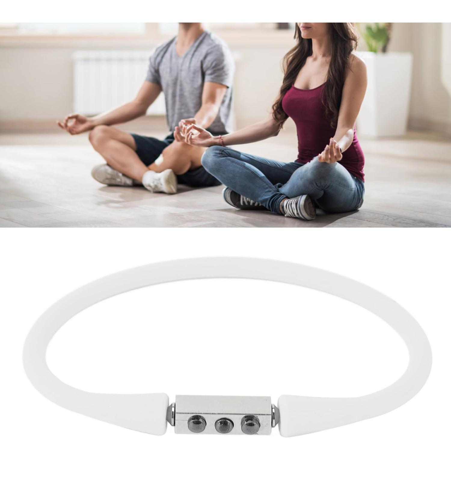 Energy Bracelet - Magnetic Silicone Sports Bracelet for Men & Women | Balance & Negative Ion Technology for Basketball - Buy Online on GoSupps.com