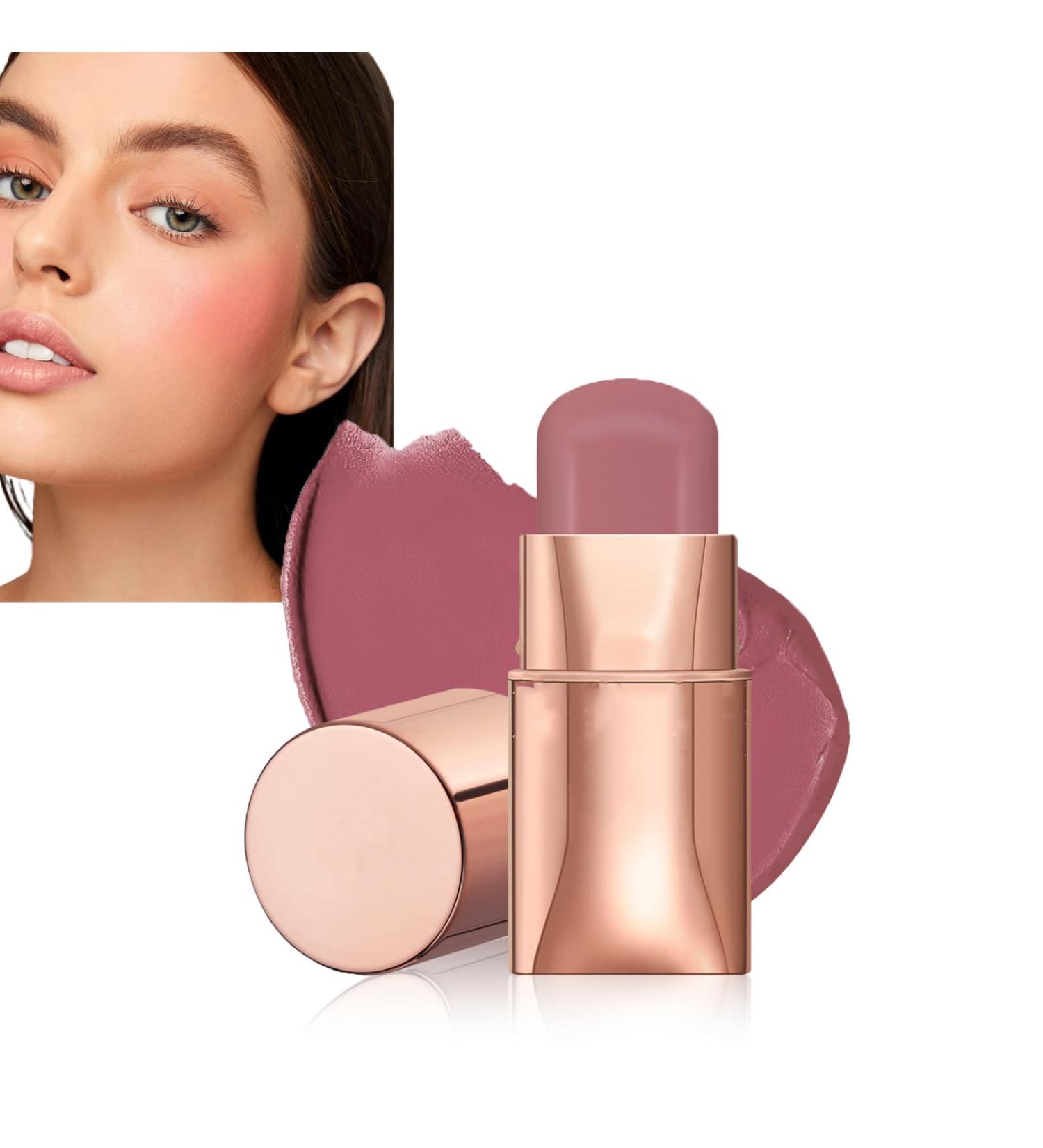 Waterproof Long-lasting 3-in-1 Cream Blush Stick - Pink Youthful - Multi-Use Blusher for Lip, Cheek, Eye - Moisturizing & Blendable Formula - Natural Look - Easy to Use - Buy Online on GoSupps.com
