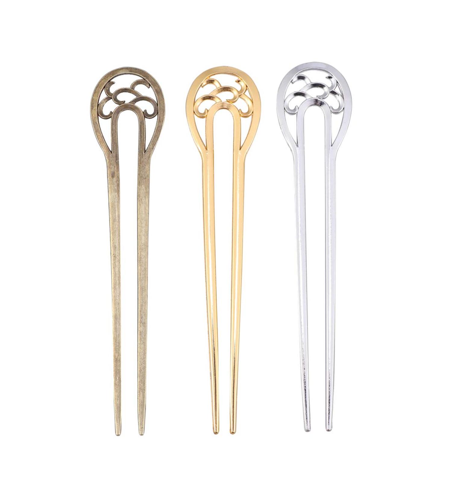 Lurrose U-Shaped Hair Fork - Retro Wooden Hair Sticks for Women & Girls | Chinese Hairpins Headdress - Buy Online on GoSupps.com