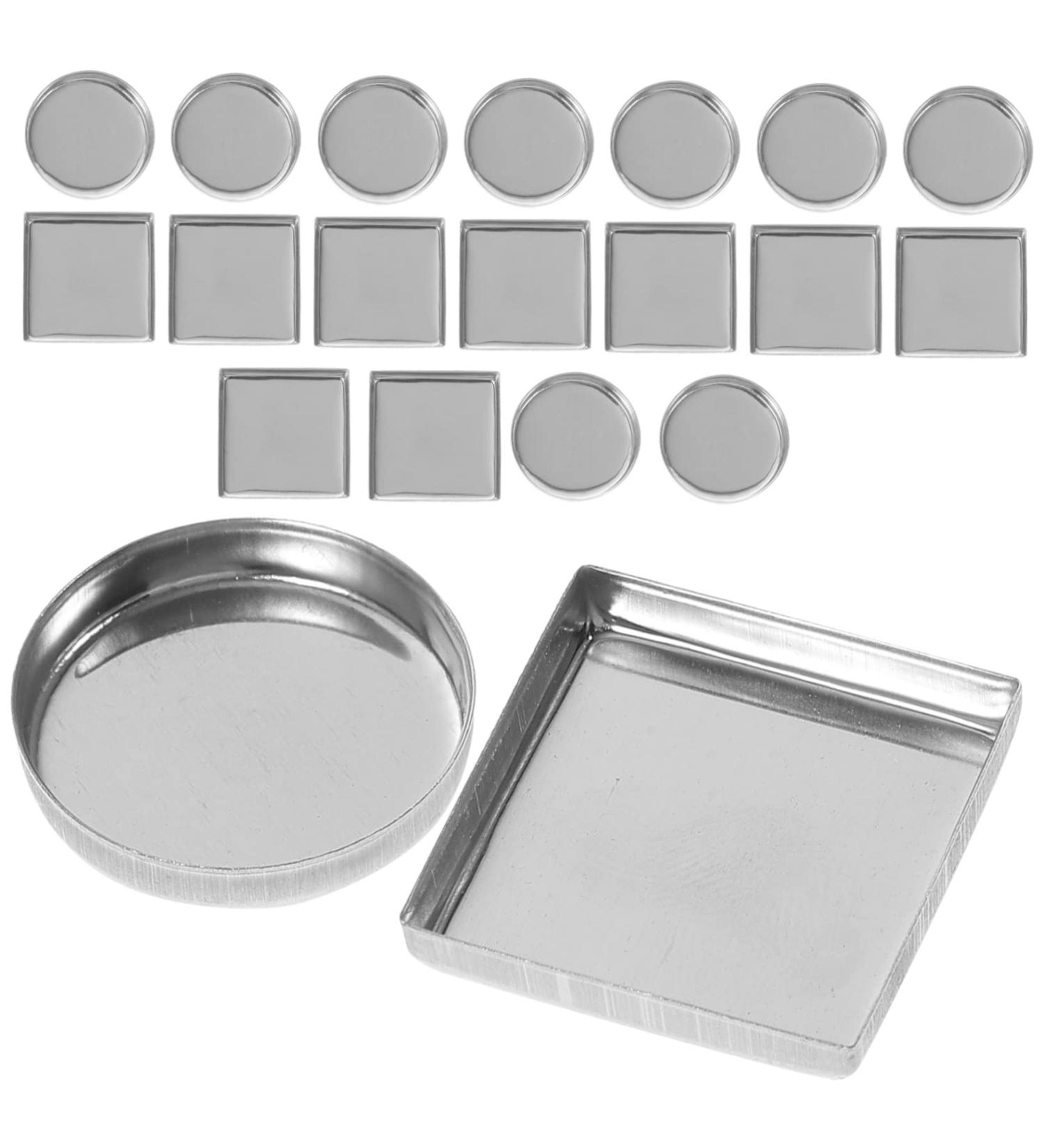 NOLITOY 30pcs Aluminum Empty Makeup Palette Pans - DIY Eyeshadow Metal Plates for Cosmetics - Buy Online on GoSupps.com