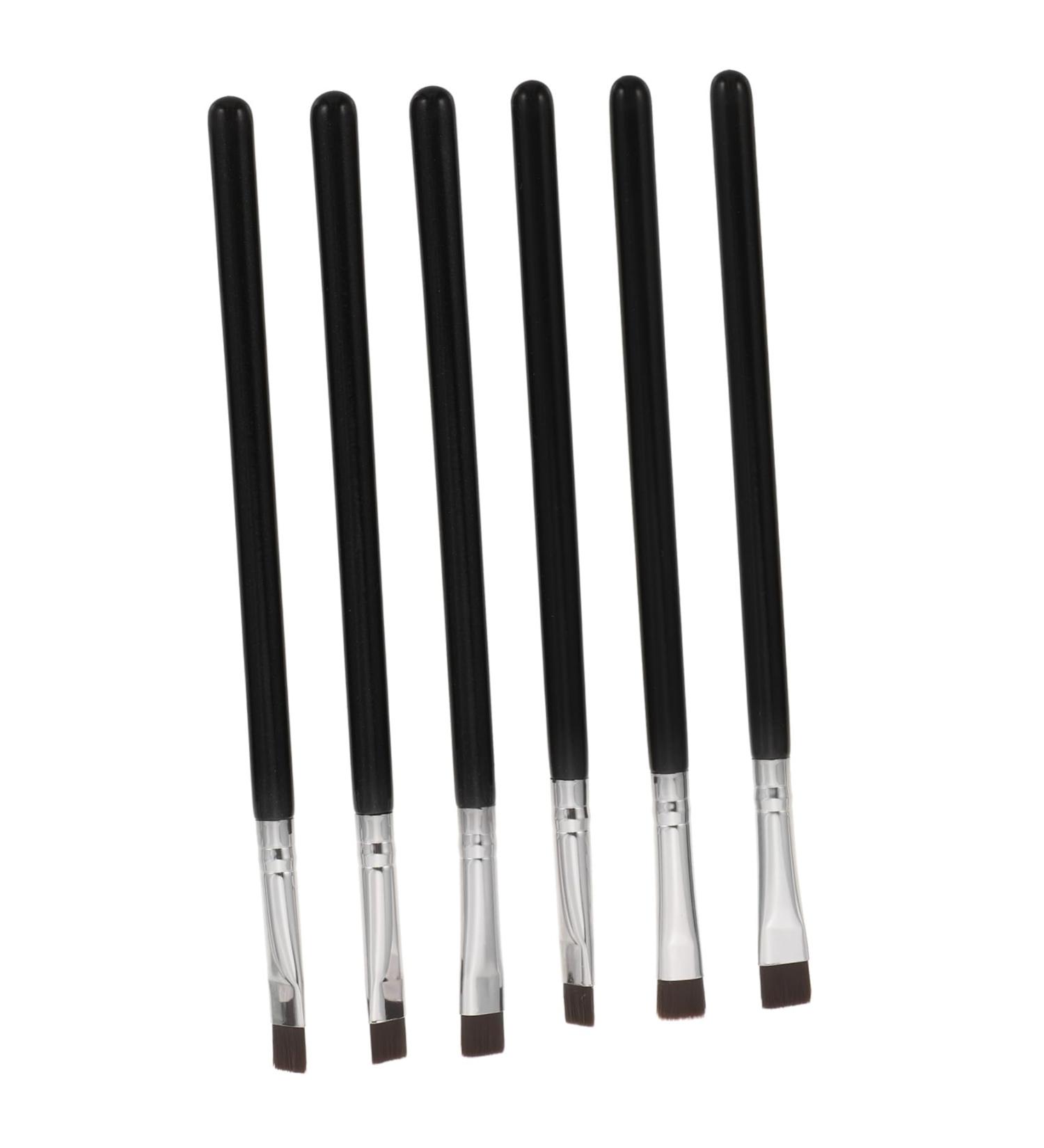 Healeved 6pcs Flat Eyebrow Brush Eyeliner Makeup Tool Cosmetics Brush Eye Brush Eyeshadow Brush Eye Liner Brush Makeup Eyeliner Brush Eye Makeup Brush Make up Brush Flat Brush Makeup - Buy Online on GoSupps.com