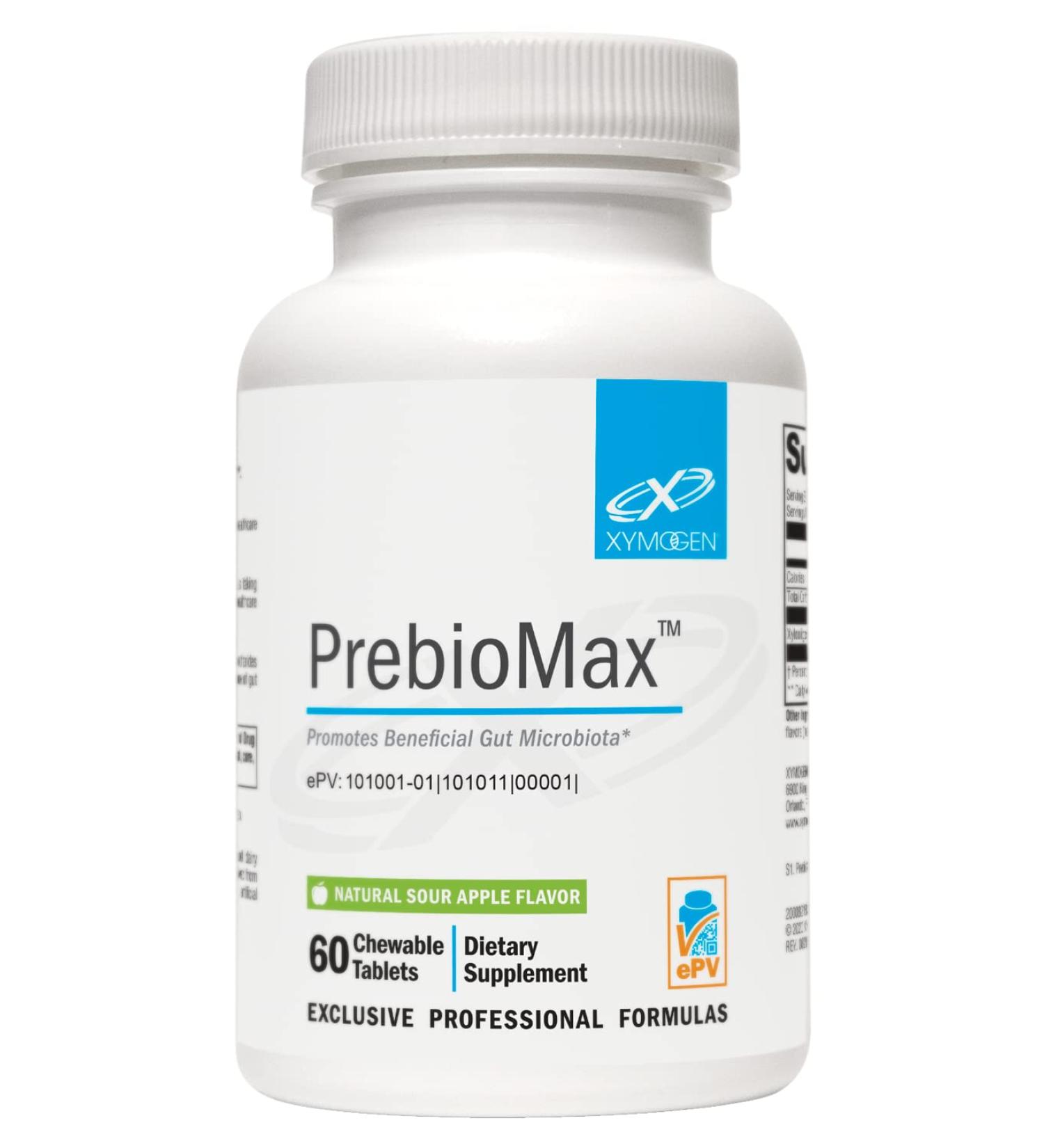 XYMOGEN PrebioMax XOS Prebiotic Fiber Supplement - Sour Apple Chewable Tablets - Buy Online on GoSupps.com
