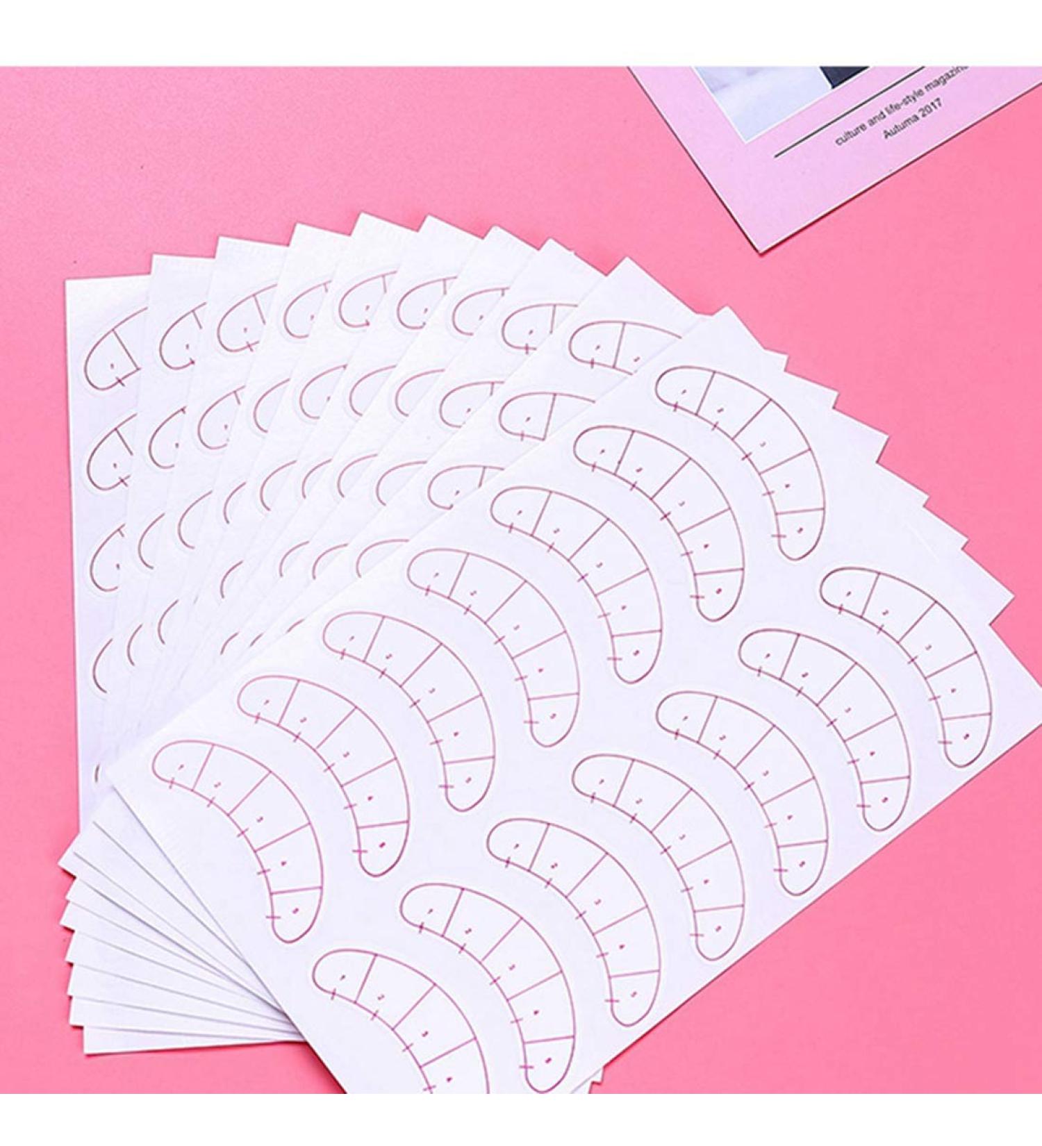 Lash Mapping Stickers: 210 Pairs (3 Packs) - Under Eye Positioning Tips for Eyelash Extensions - Self-Adhesive Paper Pads by EMEDA - Buy Online on GoSupps.com