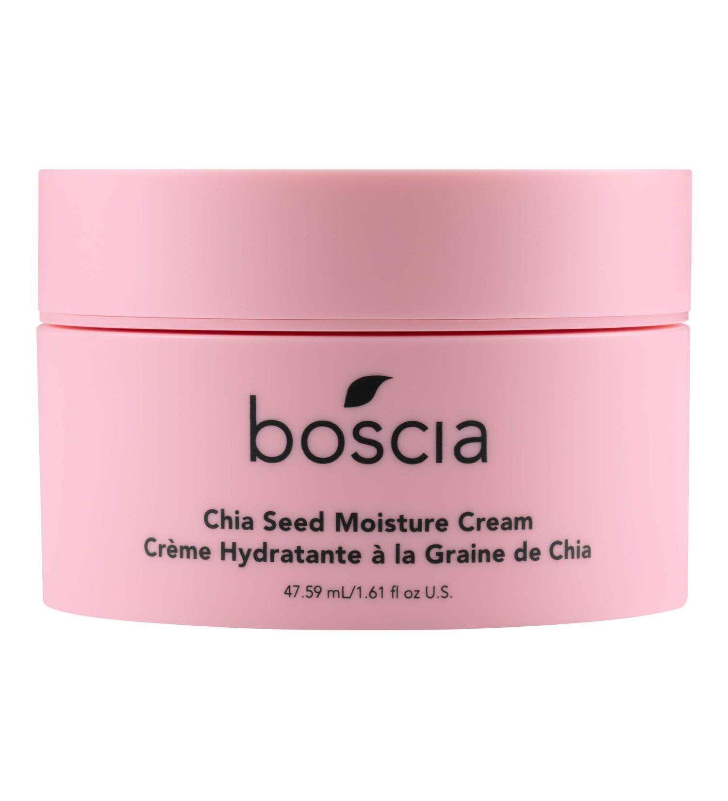 Boscia Chia Seed Moisture Cream - Vegan Skincare for Sensitive Skin | 1.61 Fl Oz Face Lotion with Elderberry & Vitamins A, B6, C, E - Buy Online on GoSupps.com