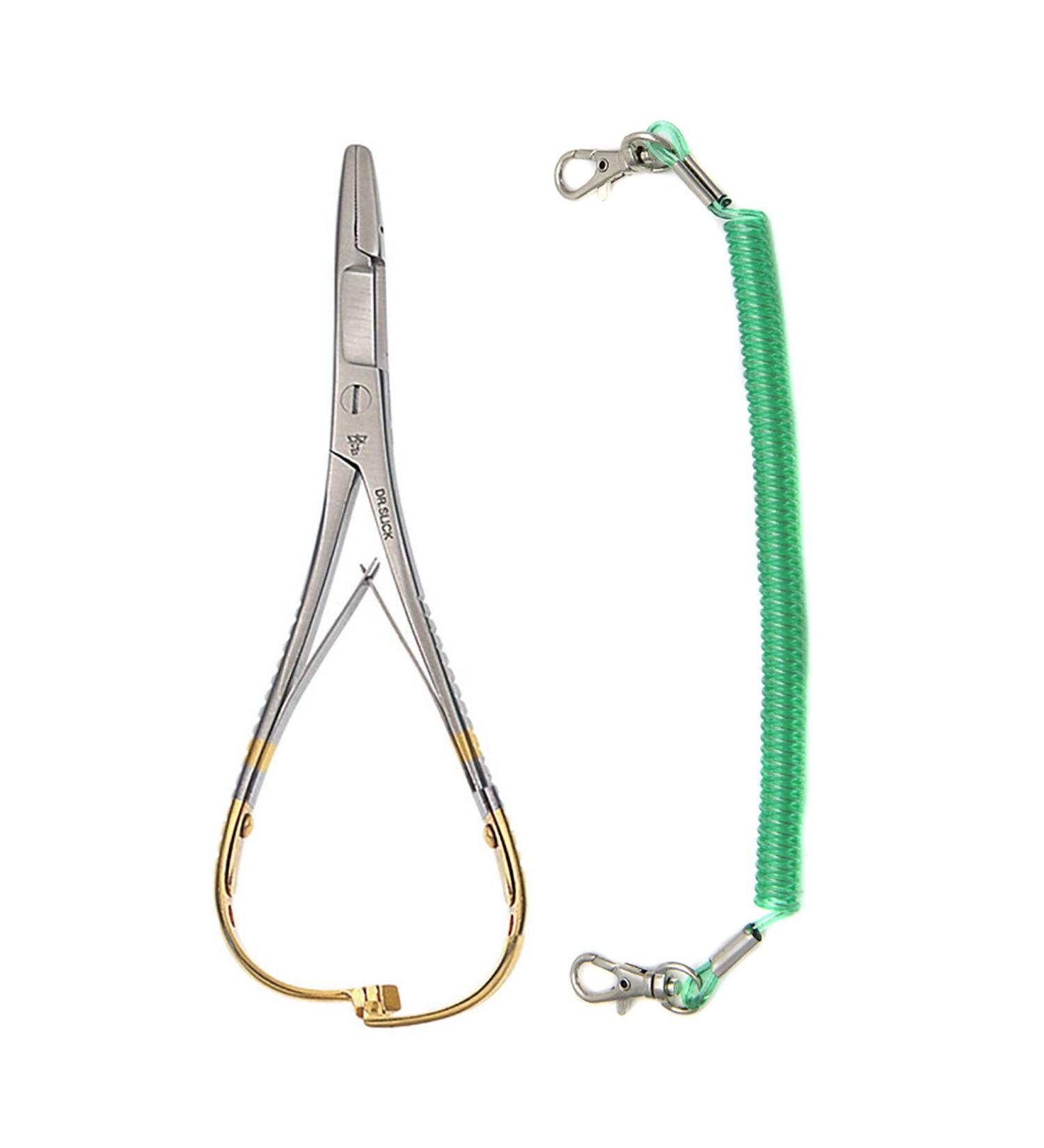Dr. Slick Mitten Scissor Clamp, 4-3/4", Gold Handles, Straight (IMPROVED) Gold 4.75"