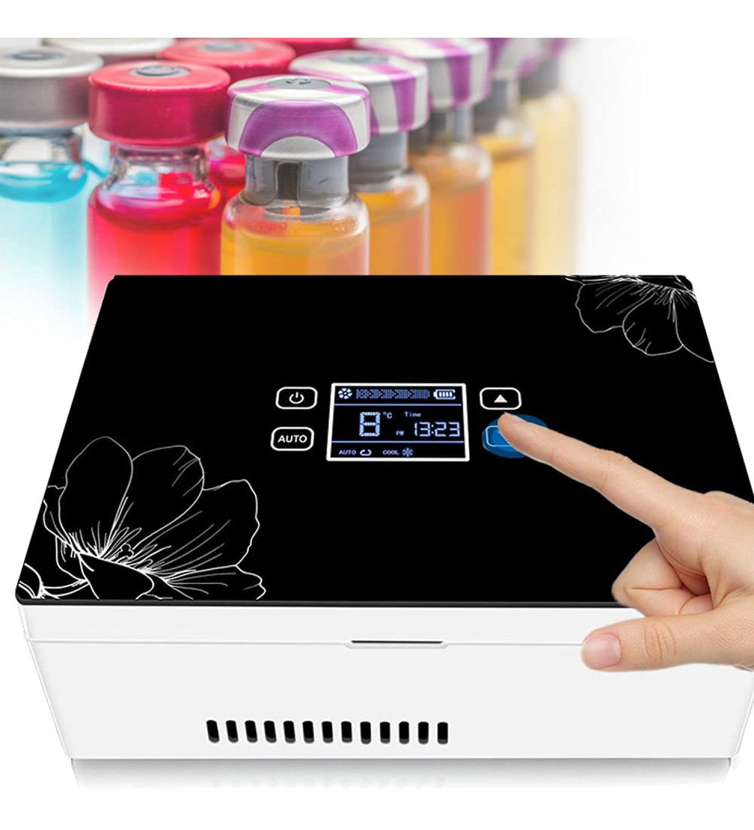 Insulin Cooler Refrigerated Cooler Insulin Cold Box with Battery Portable Car Travel Refrigerator Used for Insulin Interferon Growth Hormone Vaccine Eye Drops Battery 4 - Buy Online on GoSupps.com