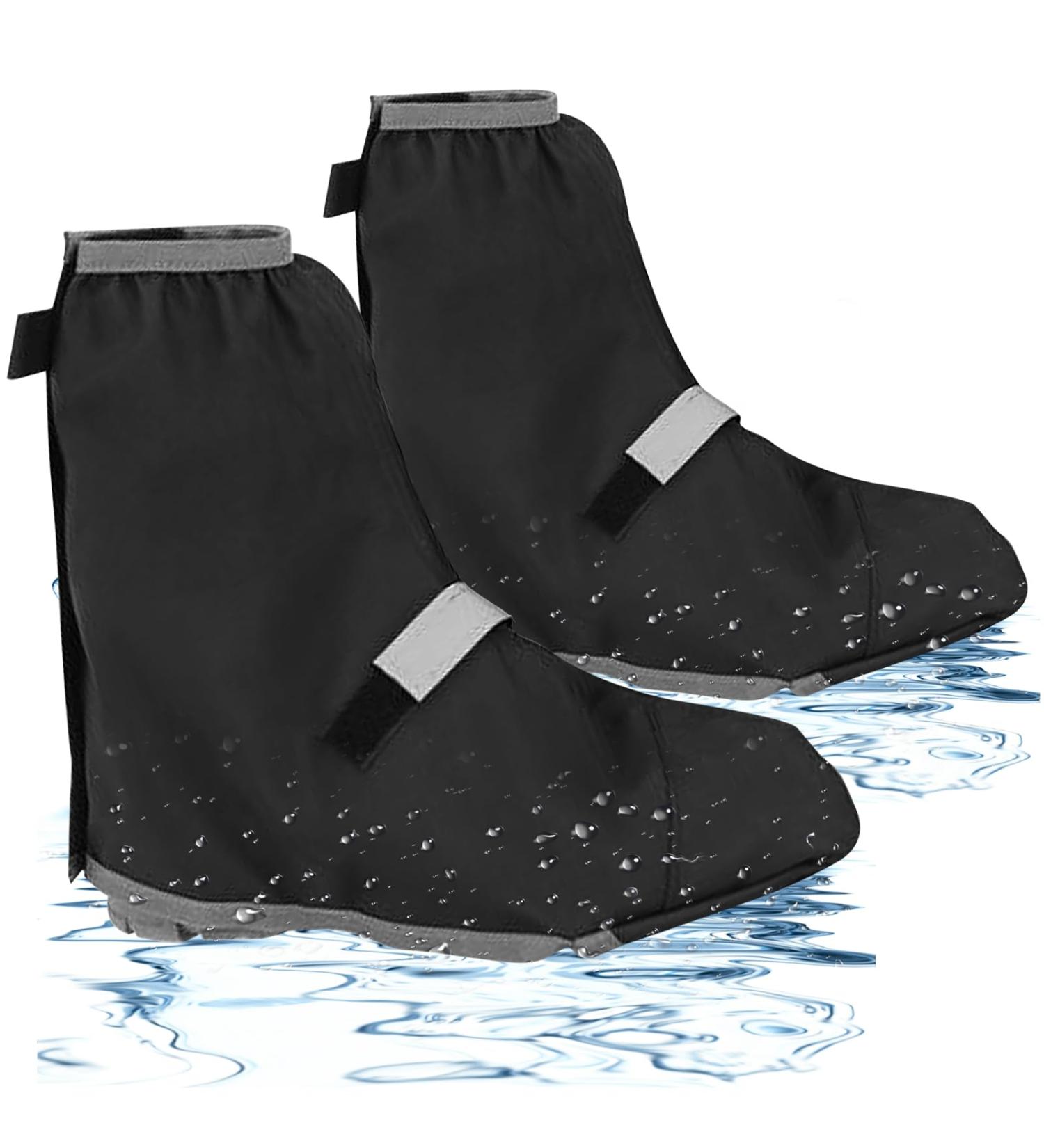 Byzesty Waterproof Bike Overshoes - Reflective Adjustable Velcro Rain Protection for Cyclists - Buy Online on GoSupps.com