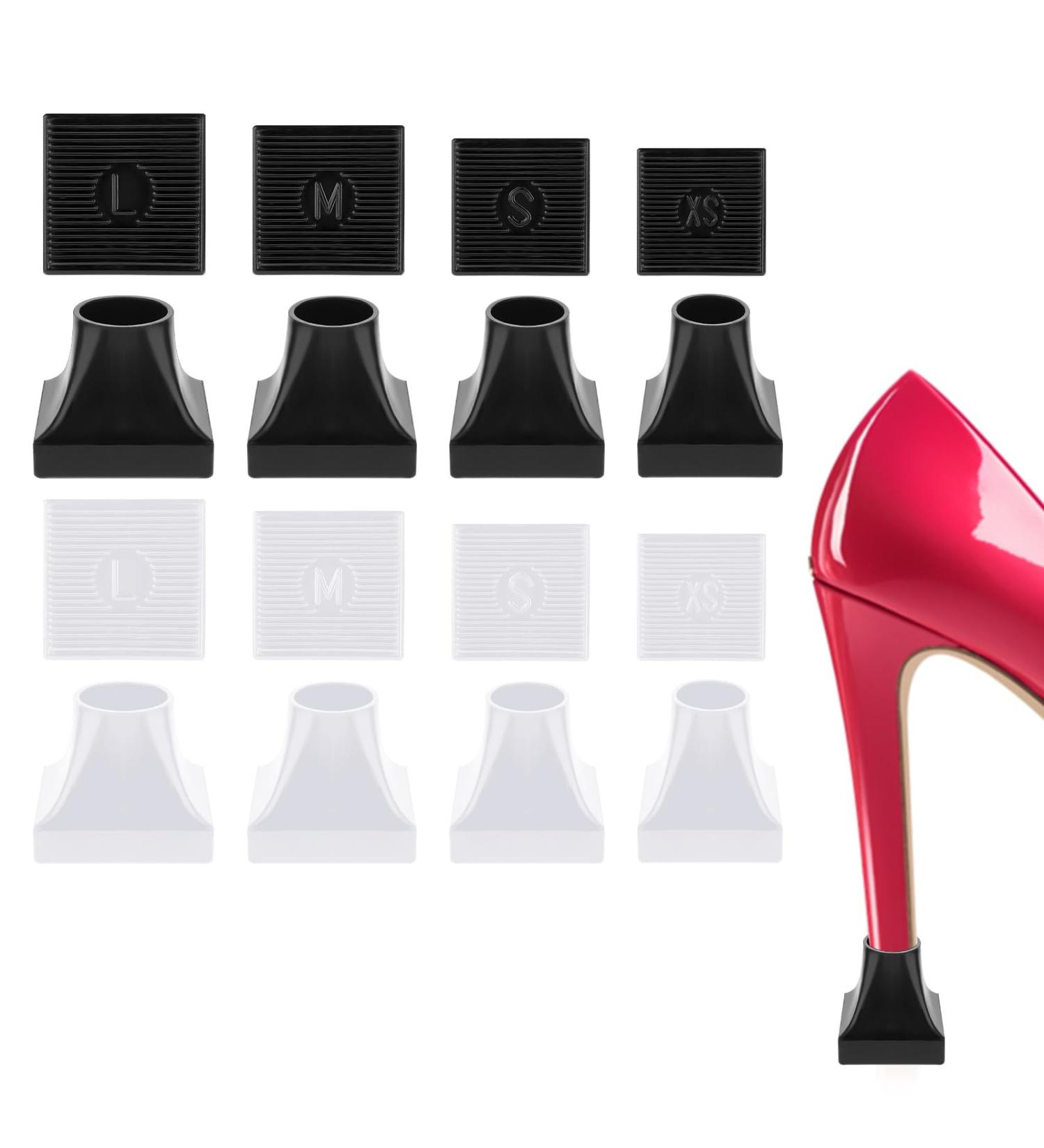 8 Pairs High Heel Protectors - Non-Slip Caps for Grass & Outdoor Events | 4 Sizes for Heel Repair - Buy Online on GoSupps.com
