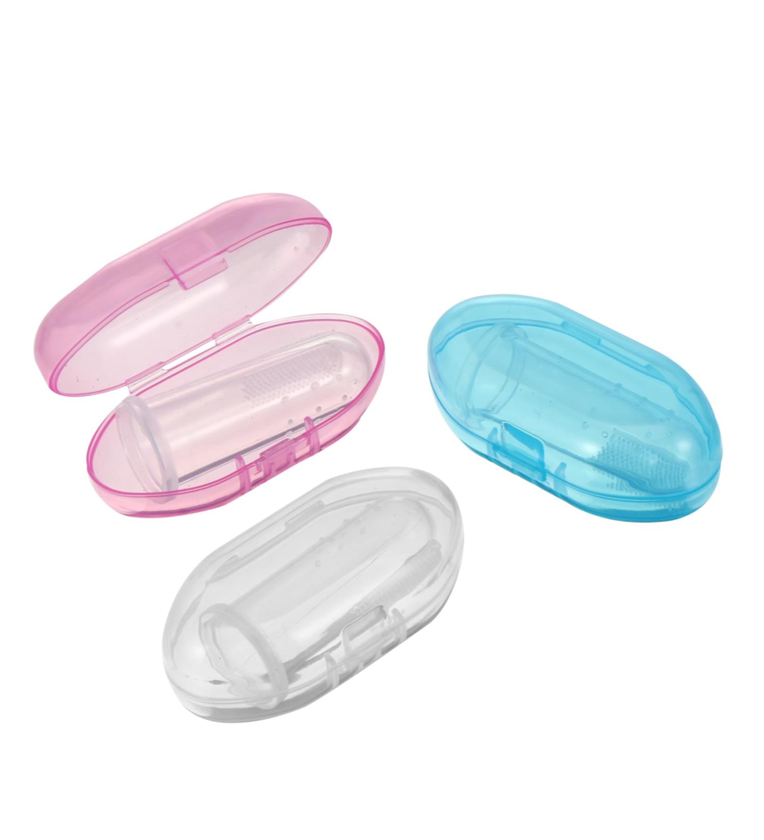 Hapinary 3-Piece Silicone Toddler Toothbrush Set | Finger Toothbrush for Kids | Oral Care for Children - Buy Online on GoSupps.com